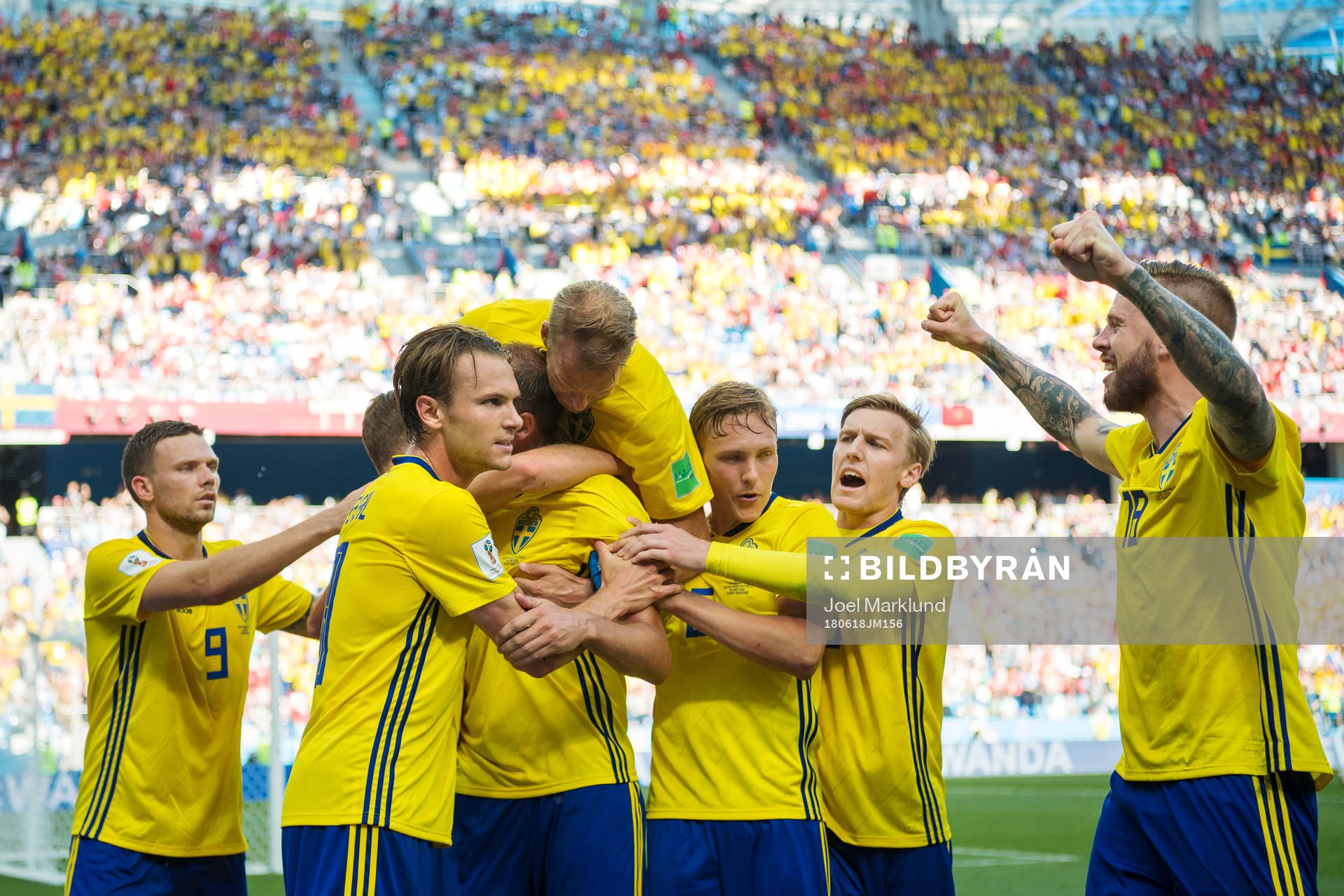 Marcus Berg, Viktor Claesson, Andreas Granqvist, Albin