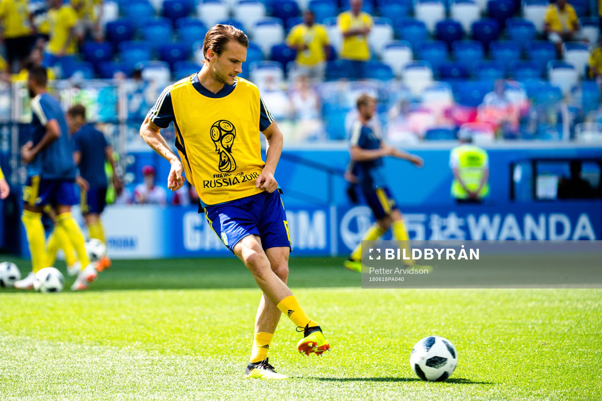 Albin Ekdal of Sweden prior the FIFA World Cup group stage