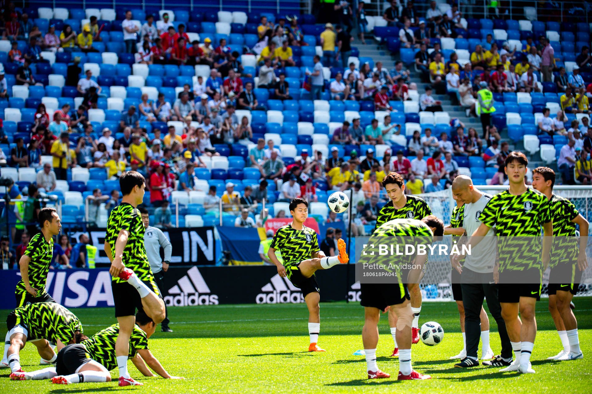 Players of South Korea prior the FIFA World Cup group stage