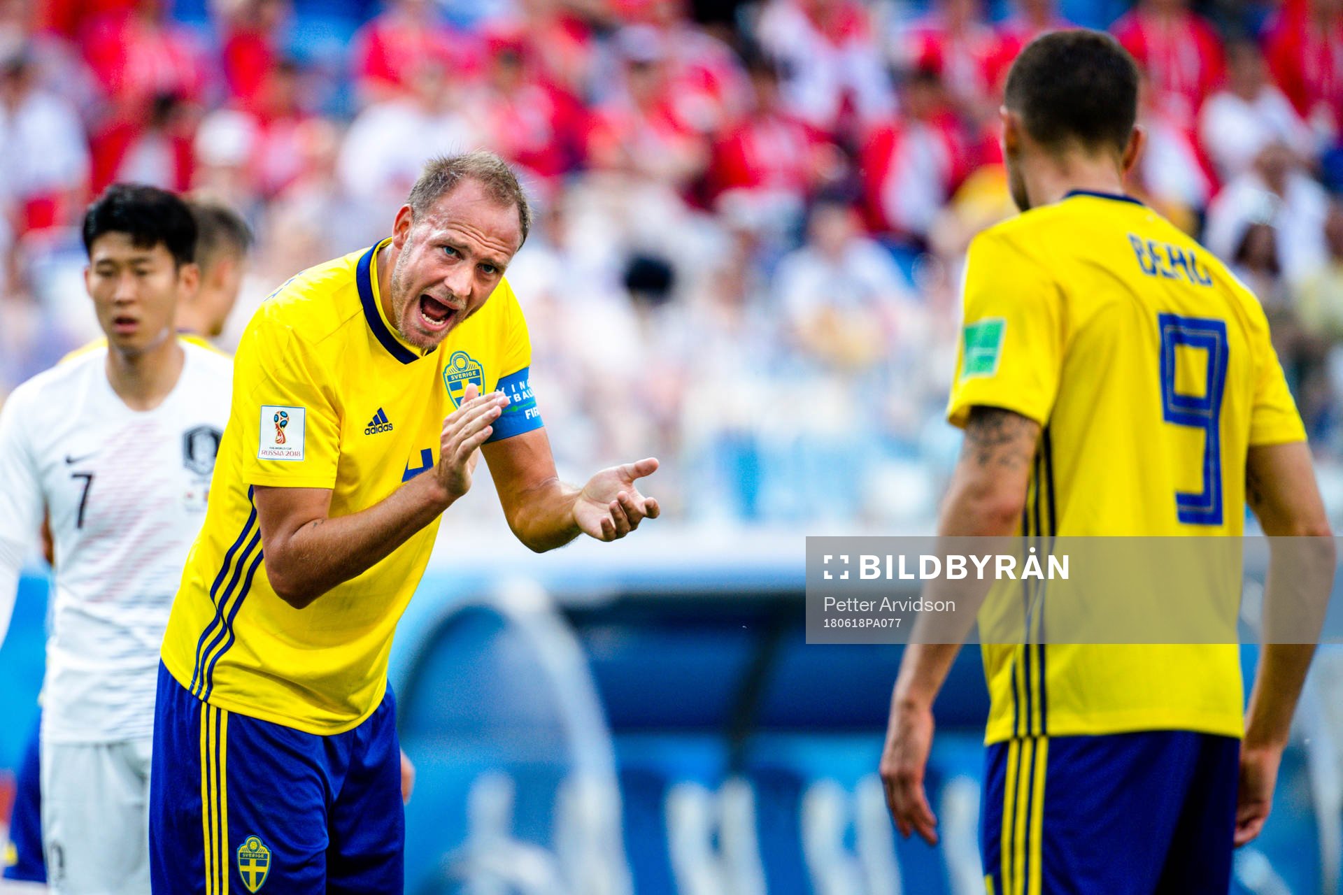 Andreas Granqvist and Marcus Berg of Sweden