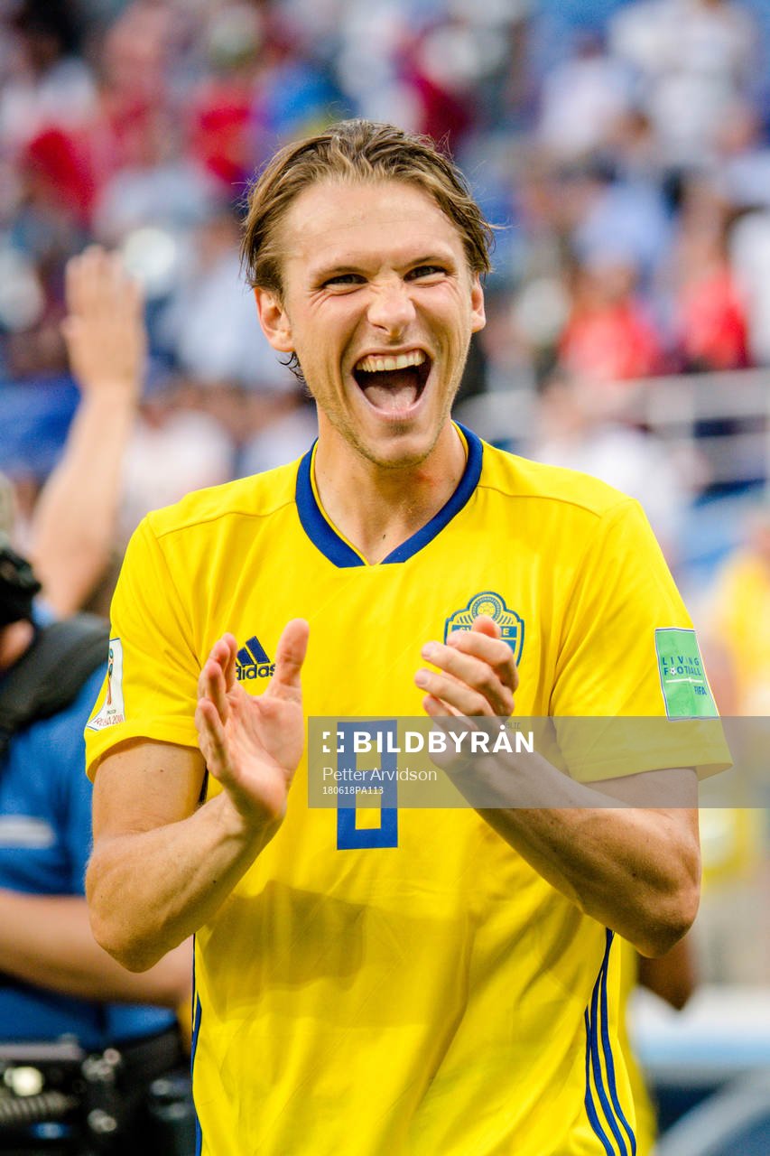 Albin Ekdal of Sweden celebrates