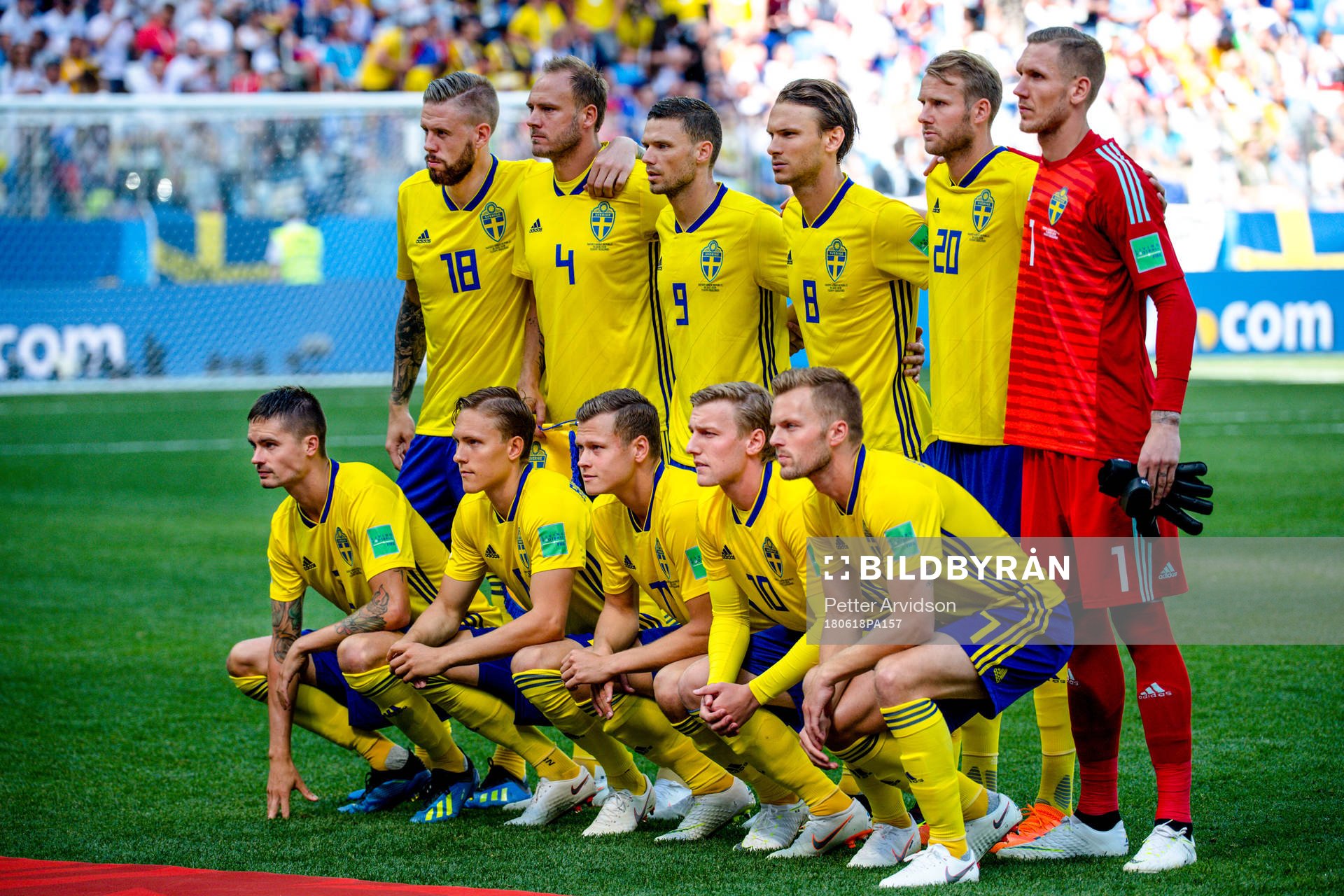 Pontus Jansson, Andreas Granqvist Marcus Berg, Albin Ekdal,