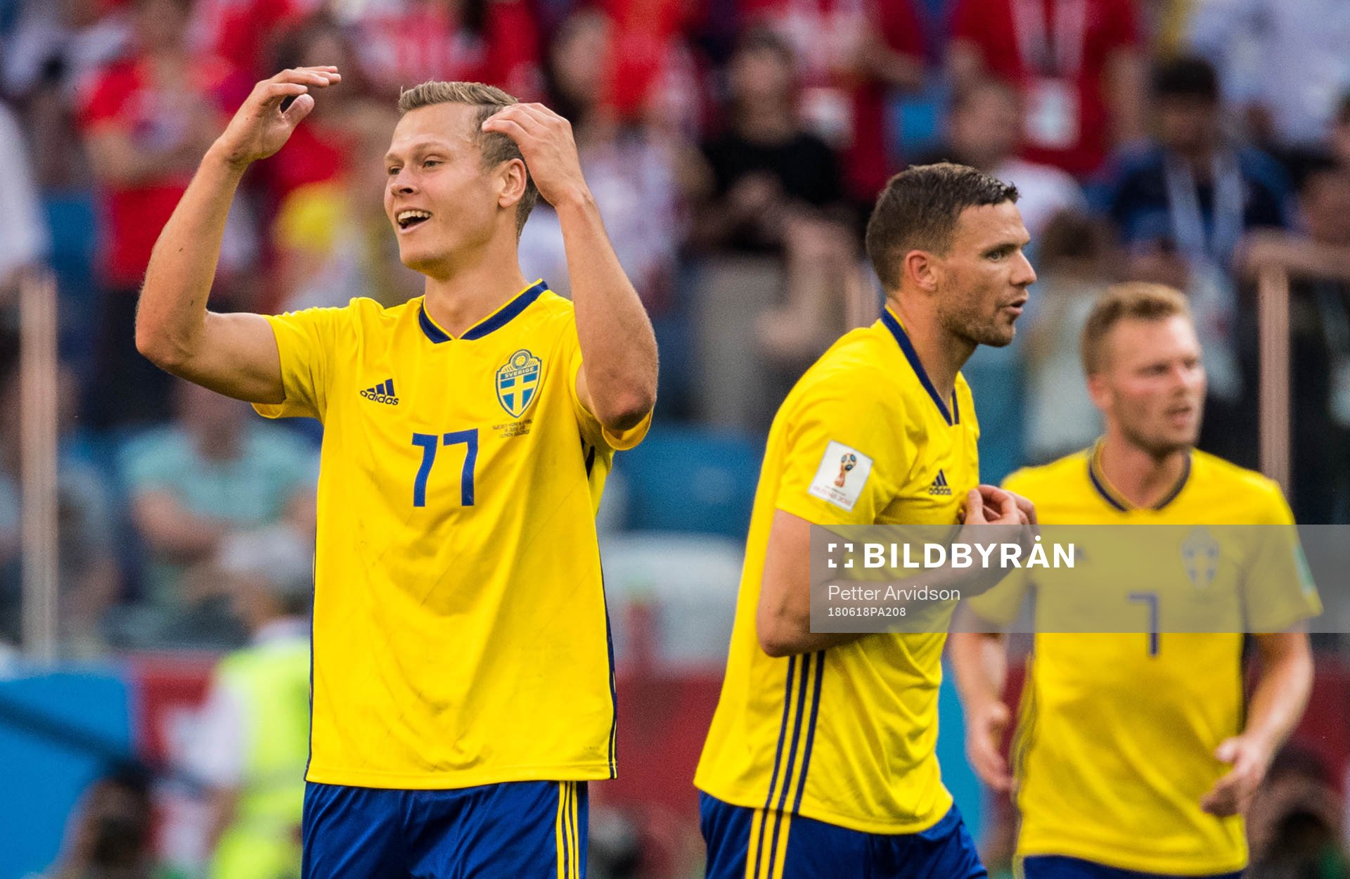 Viktor Claesson of Sweden reacts