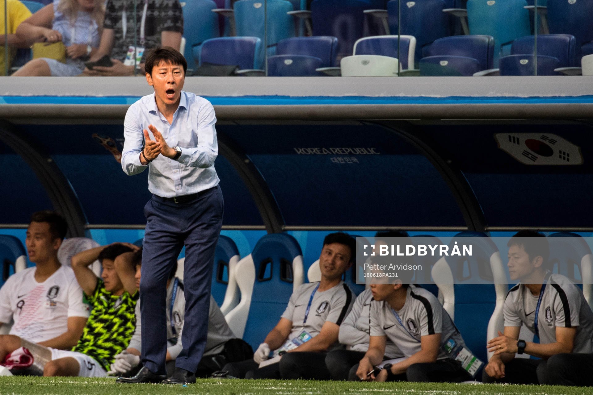 Head coach Shin Tae-Yong of South Korea