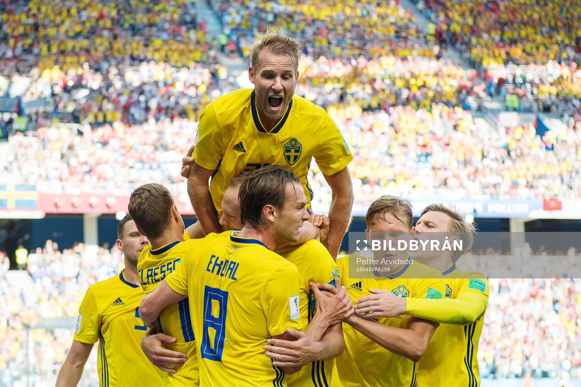 Sveriges Marcus Berg, Viktor Claesson, Andreas Granqvist,