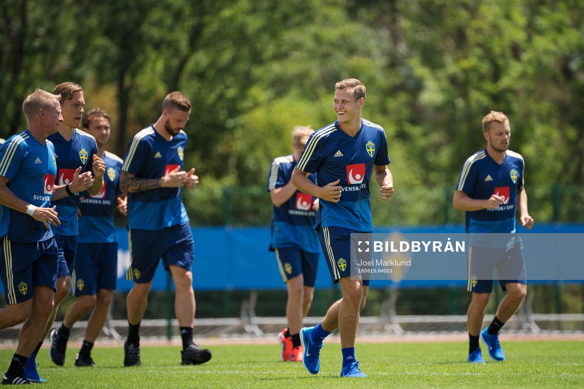 Viktor Claesson of the Swedish national football team at a
