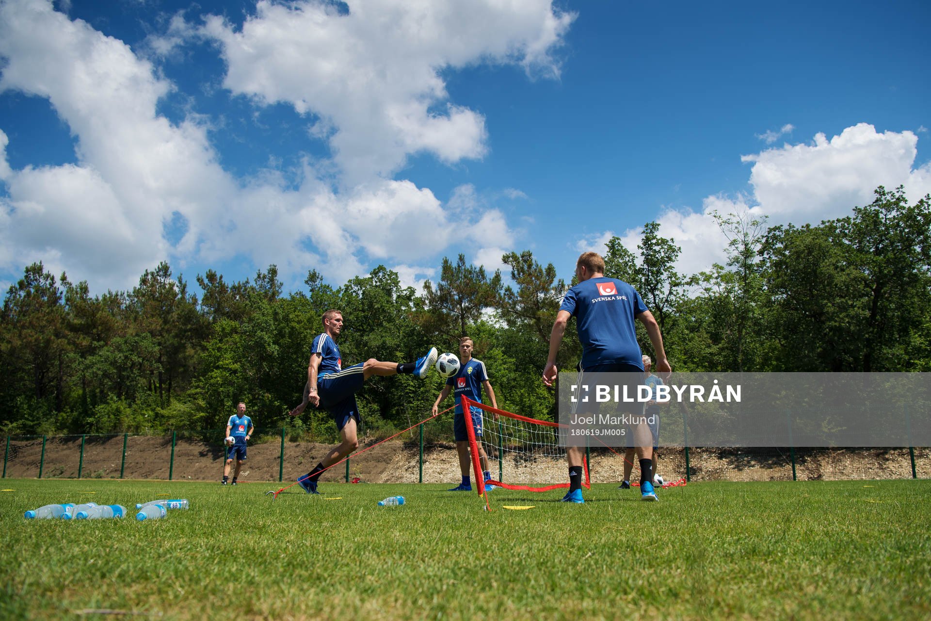 Robin Olsen, Viktor Claesson and Andreas Granqvist of the