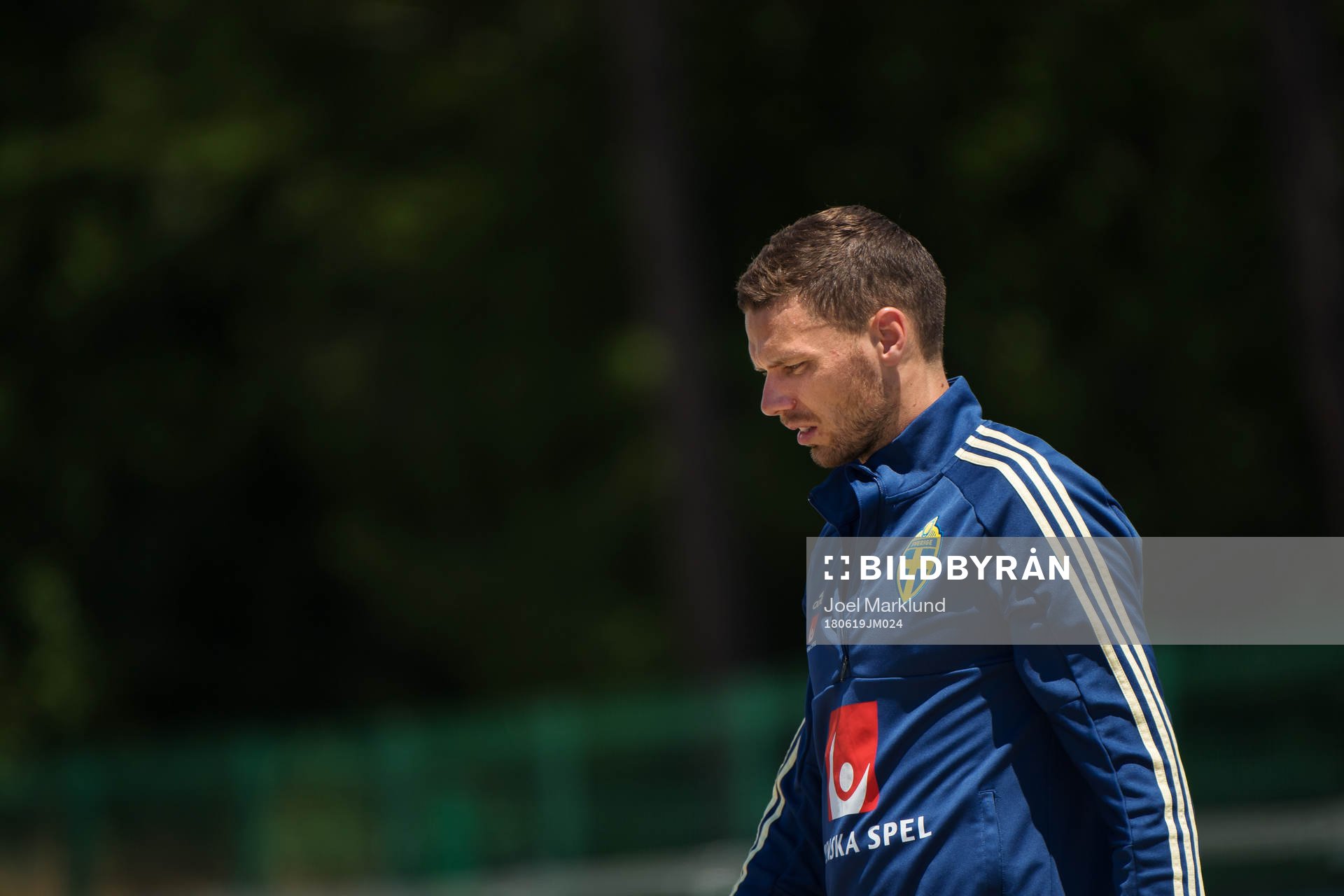 Marcus Berg of the Swedish national football team at a