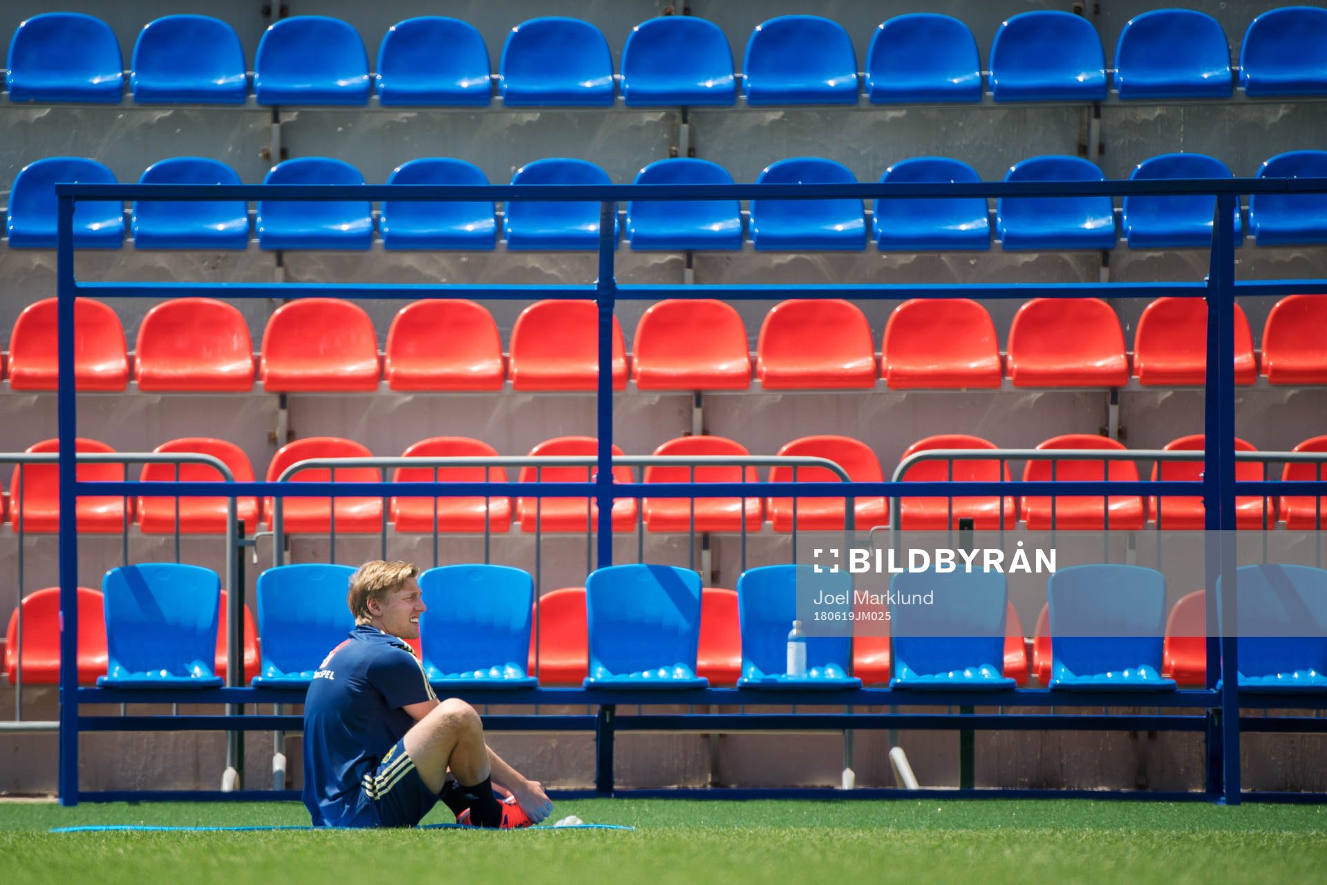 Emil Forsberg of the Swedish national football team at a