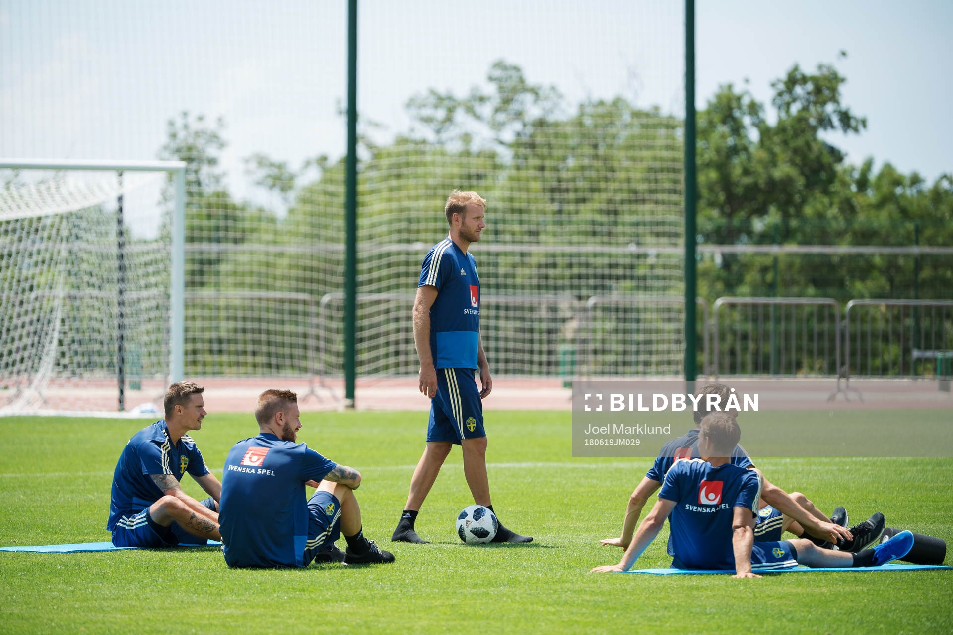 Ola Toivonen of the Swedish national football team at a