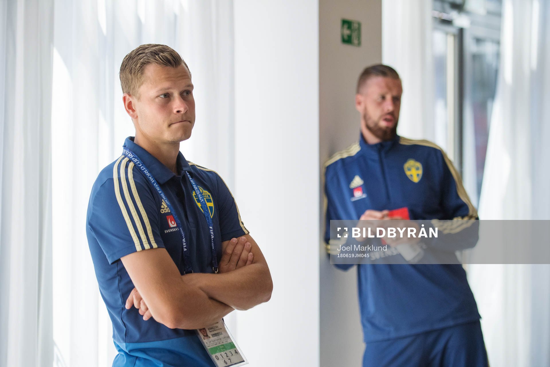 Viktor Claesson and Pontus Jansson of the Swedish national