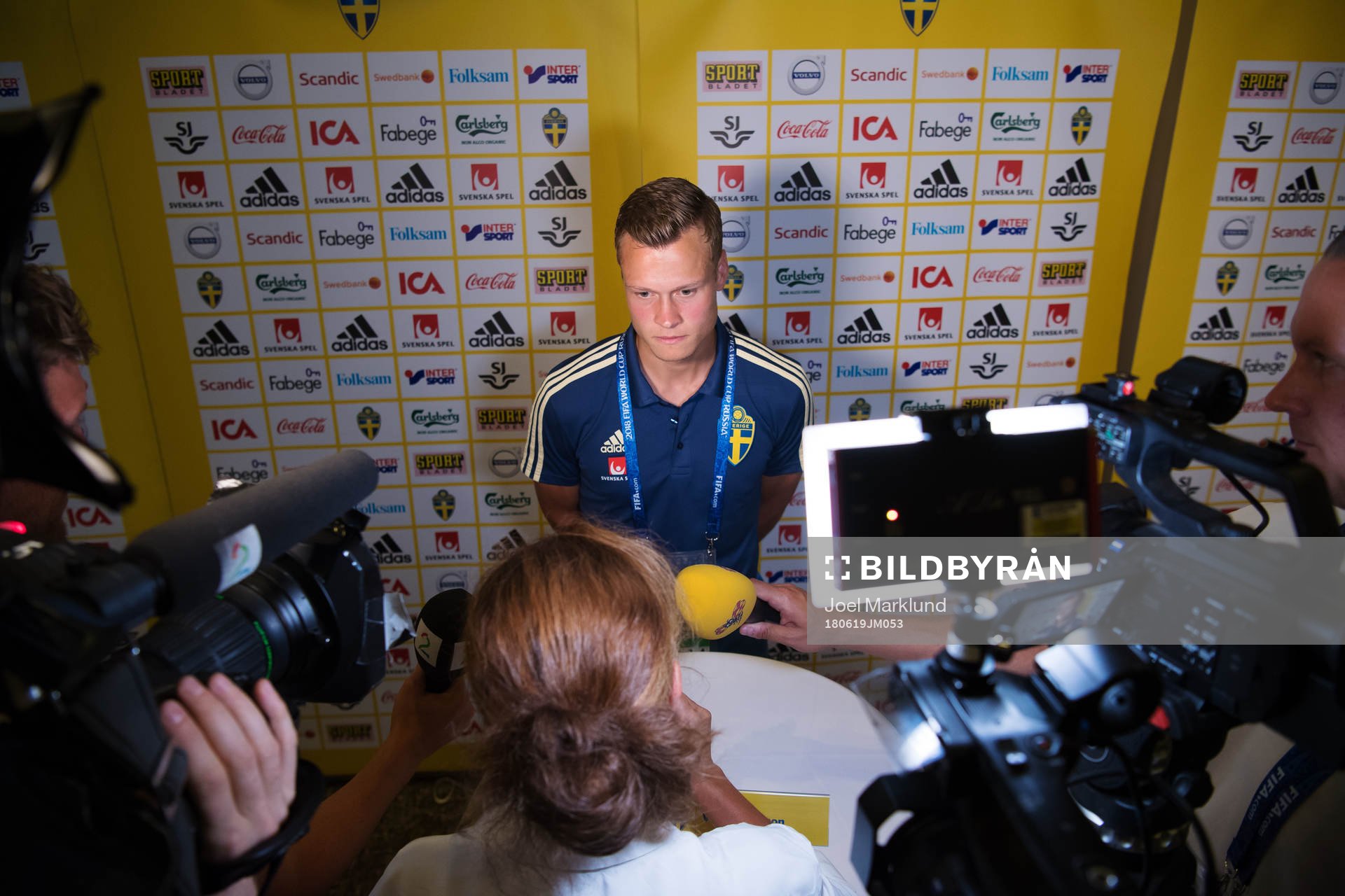 Viktor Claesson of the Swedish national football team is