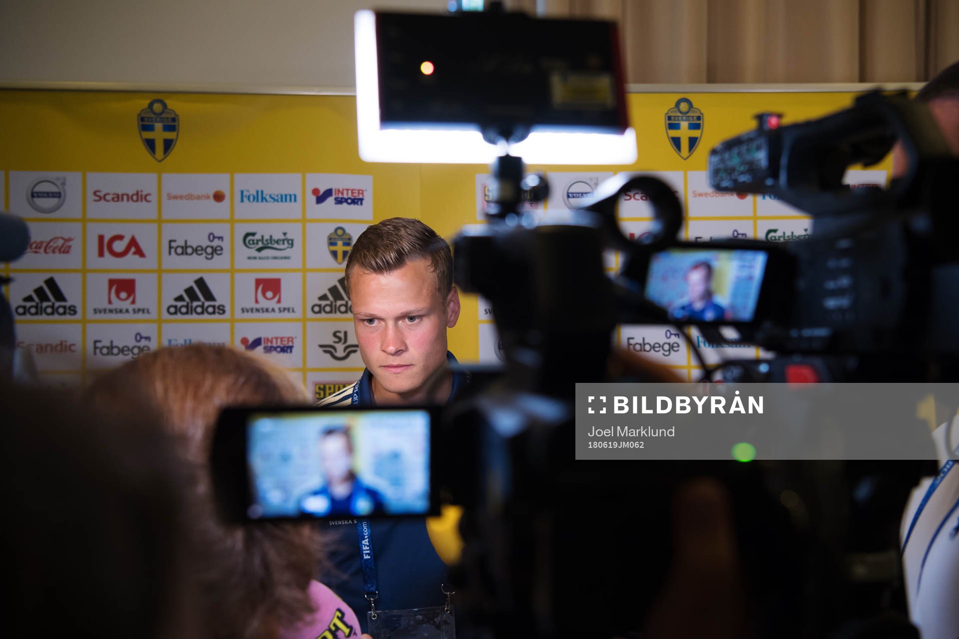 Viktor Claesson of the Swedish national football team is