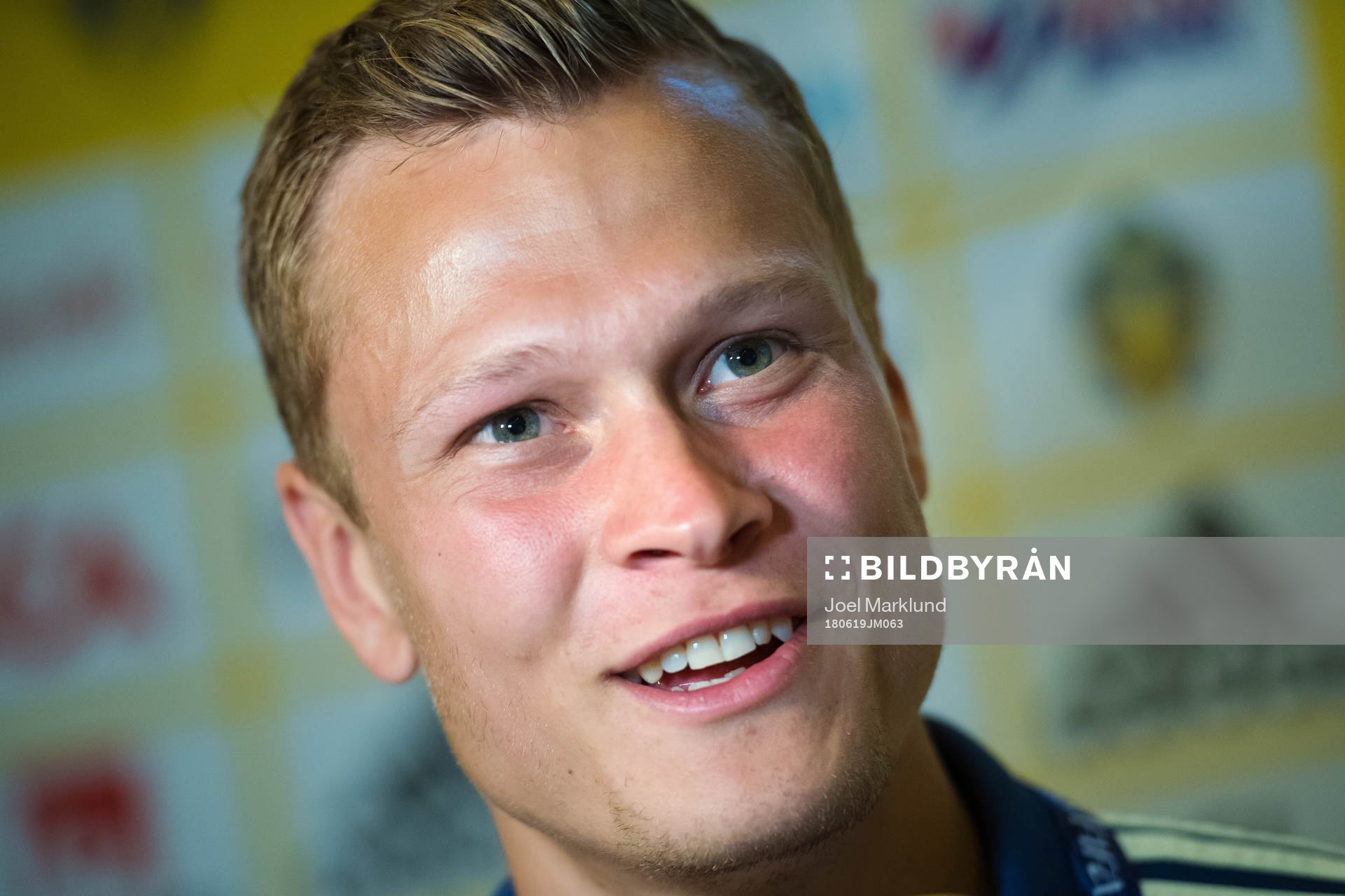 Viktor Claesson of the Swedish national football team at a
