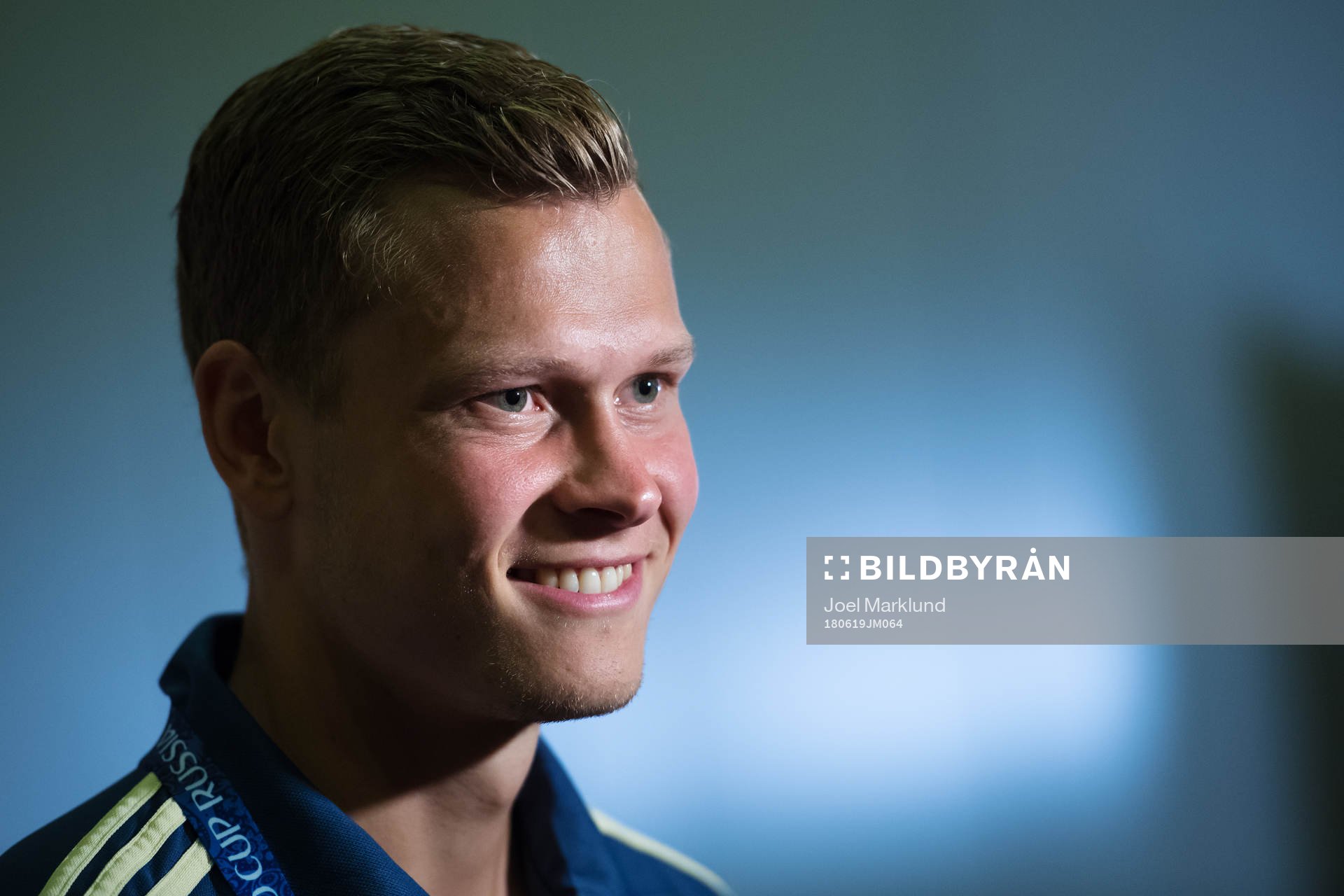 Viktor Claesson of the Swedish national football team at a