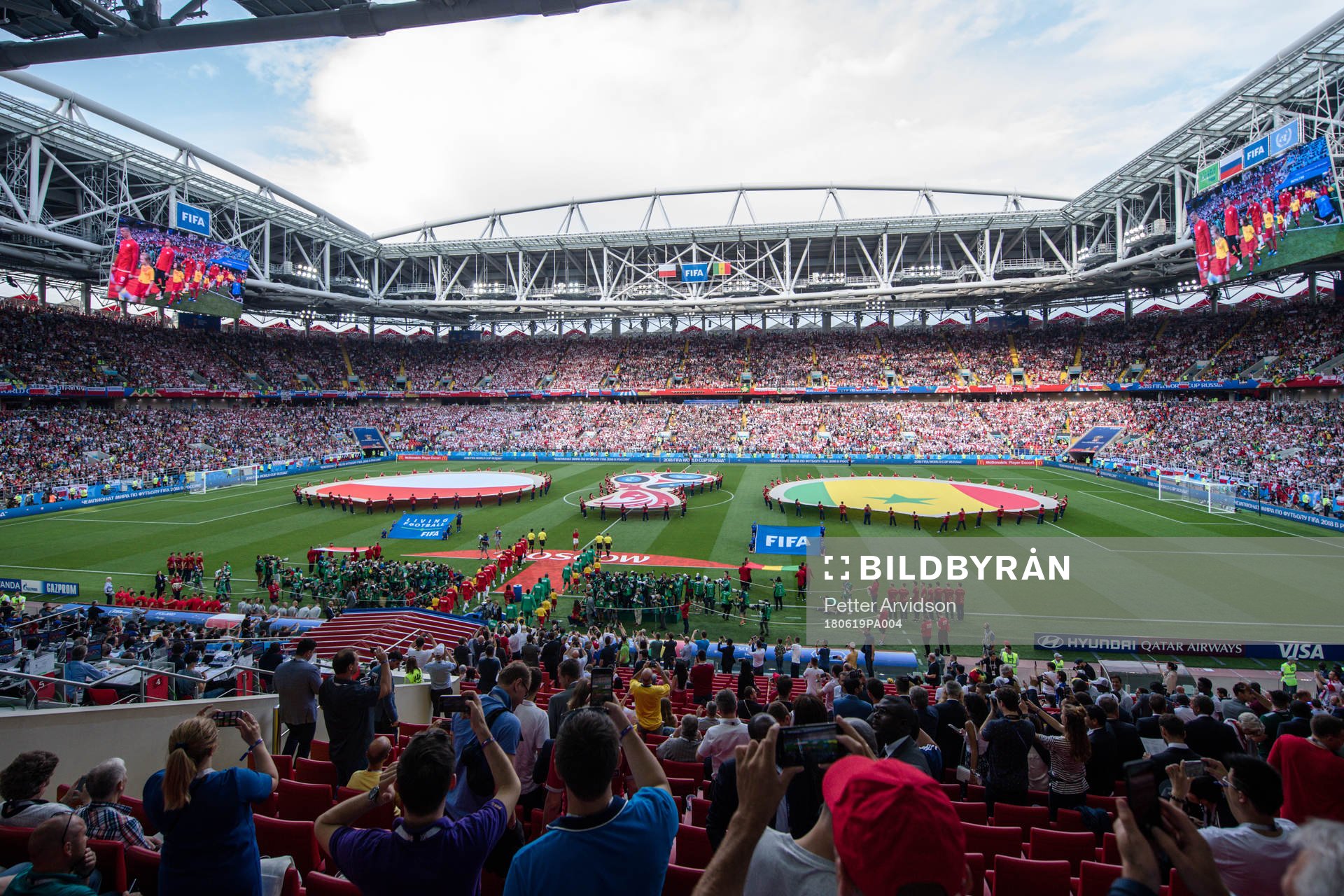 General view from the stands at Spartak Stadium prior the