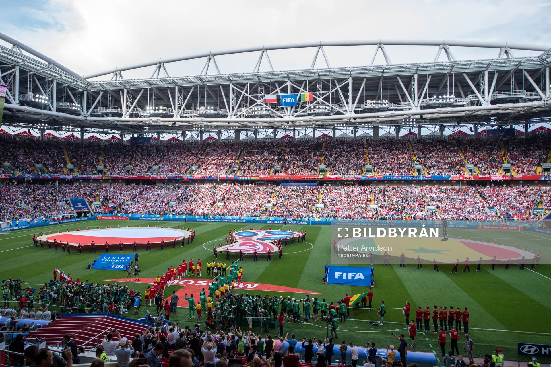 General view from the stands at Spartak Stadium prior the