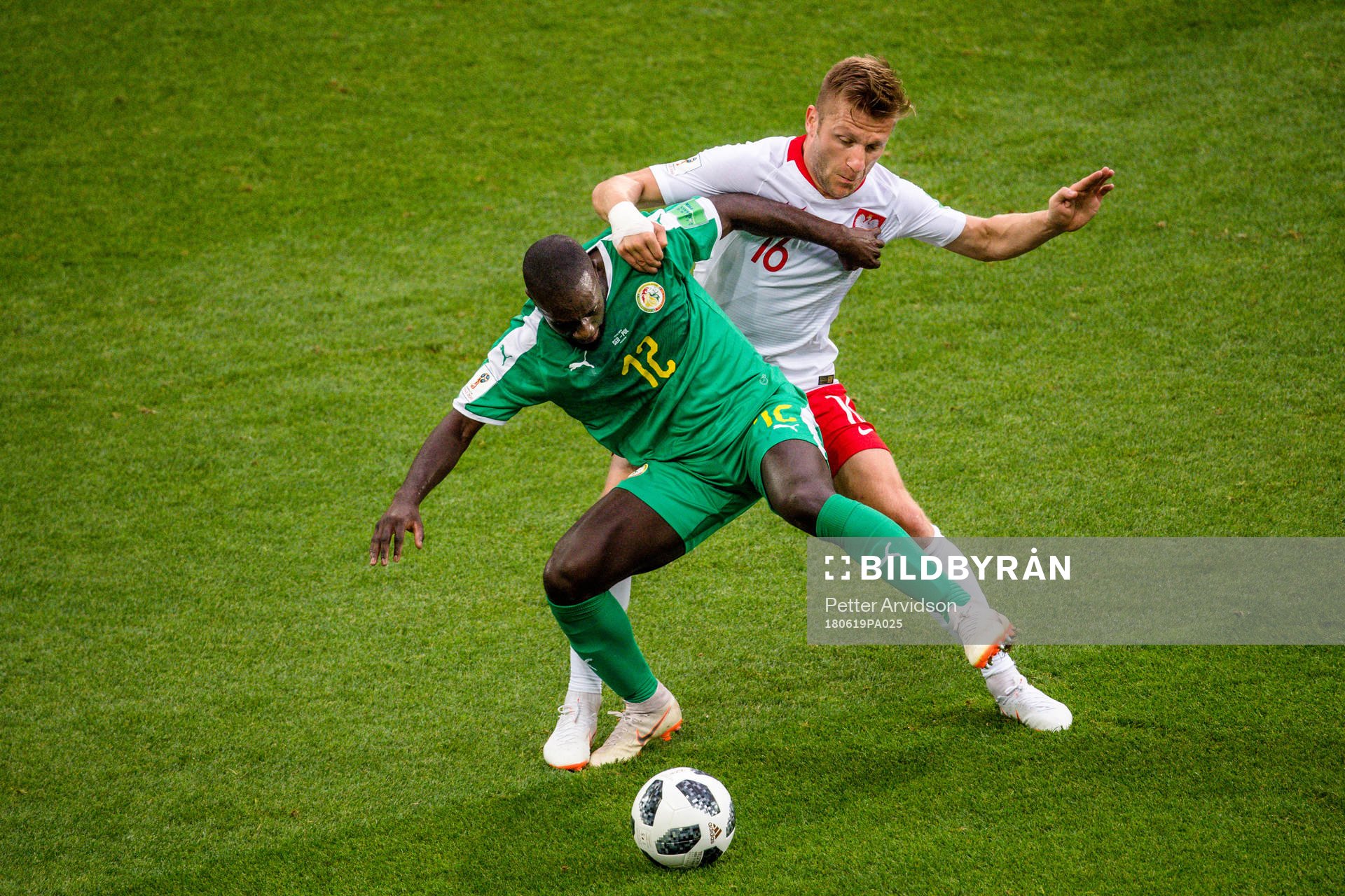 Youssouf Sabaly of Senegal and Jakub Blaszczykowski of