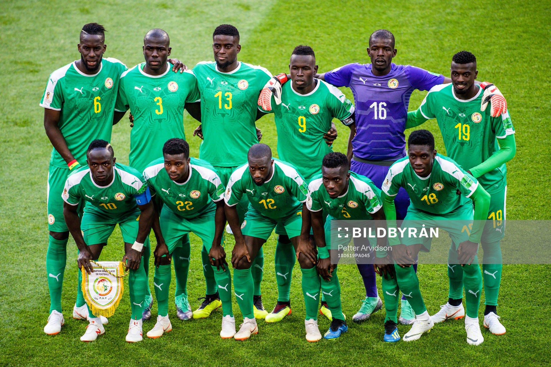 Starting eleven of Senegal prior the FIFA World Cup group
