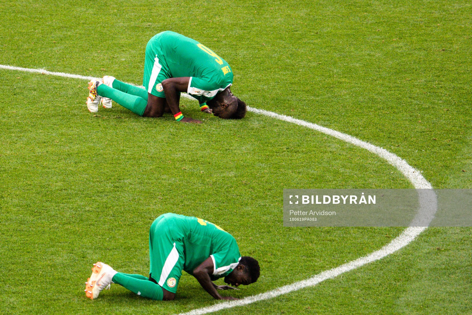 Players of Senegal celebrates