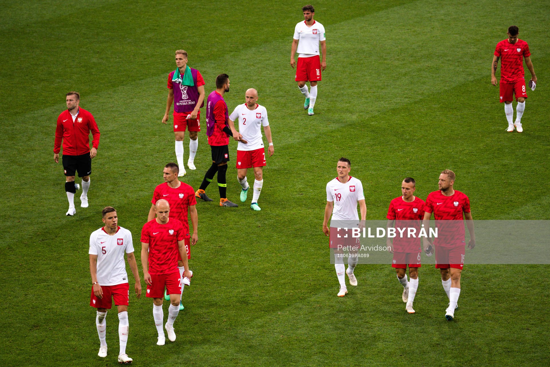 Players of Poland looks dejected