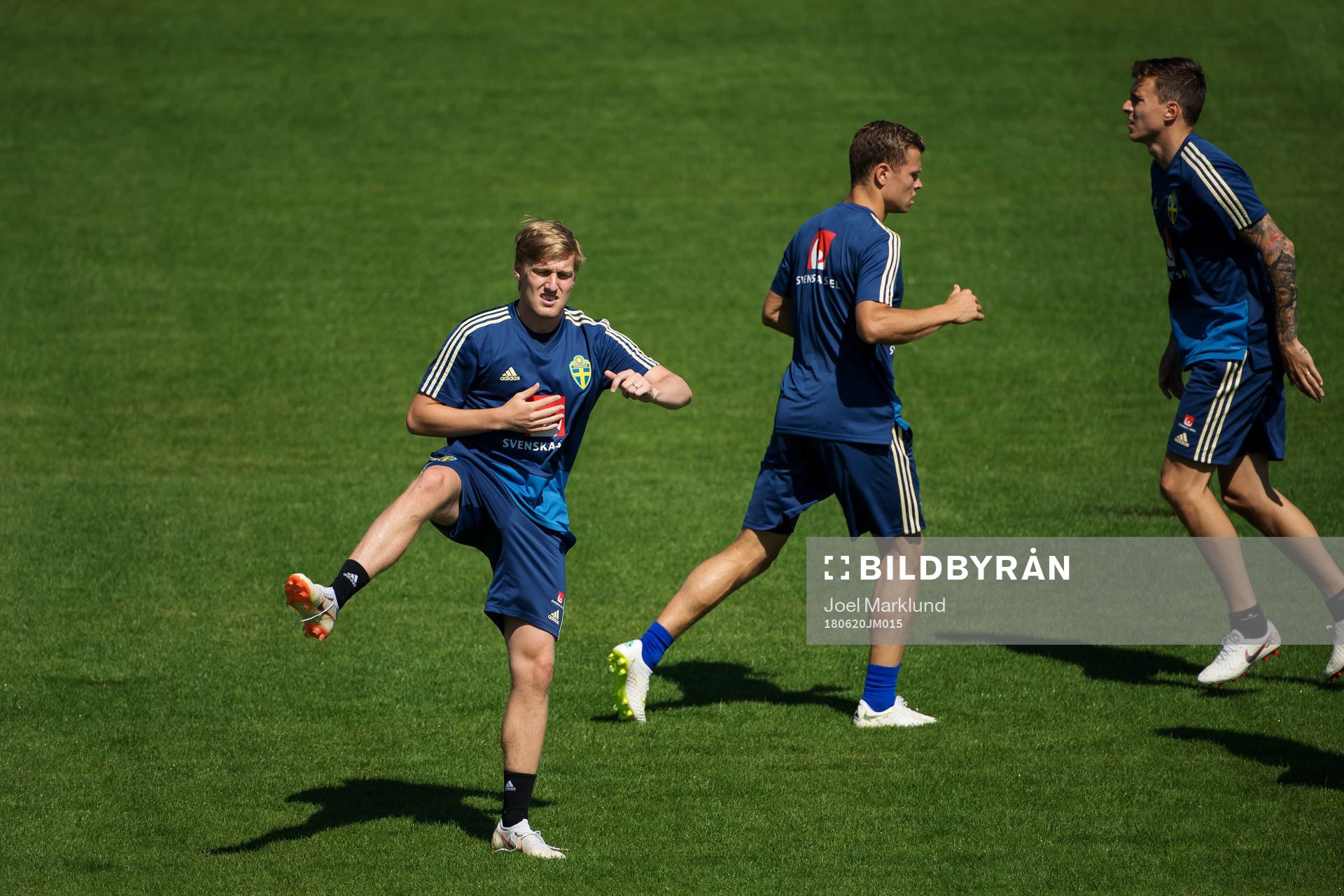 Emil Forsberg, Viktor Claesson and Victor Nilsson Lindelöf