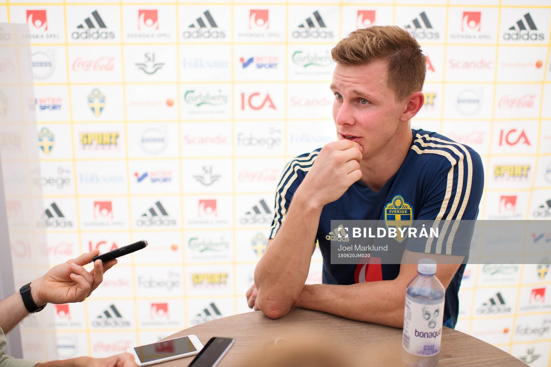 Emil Krafth of the Swedish national football team