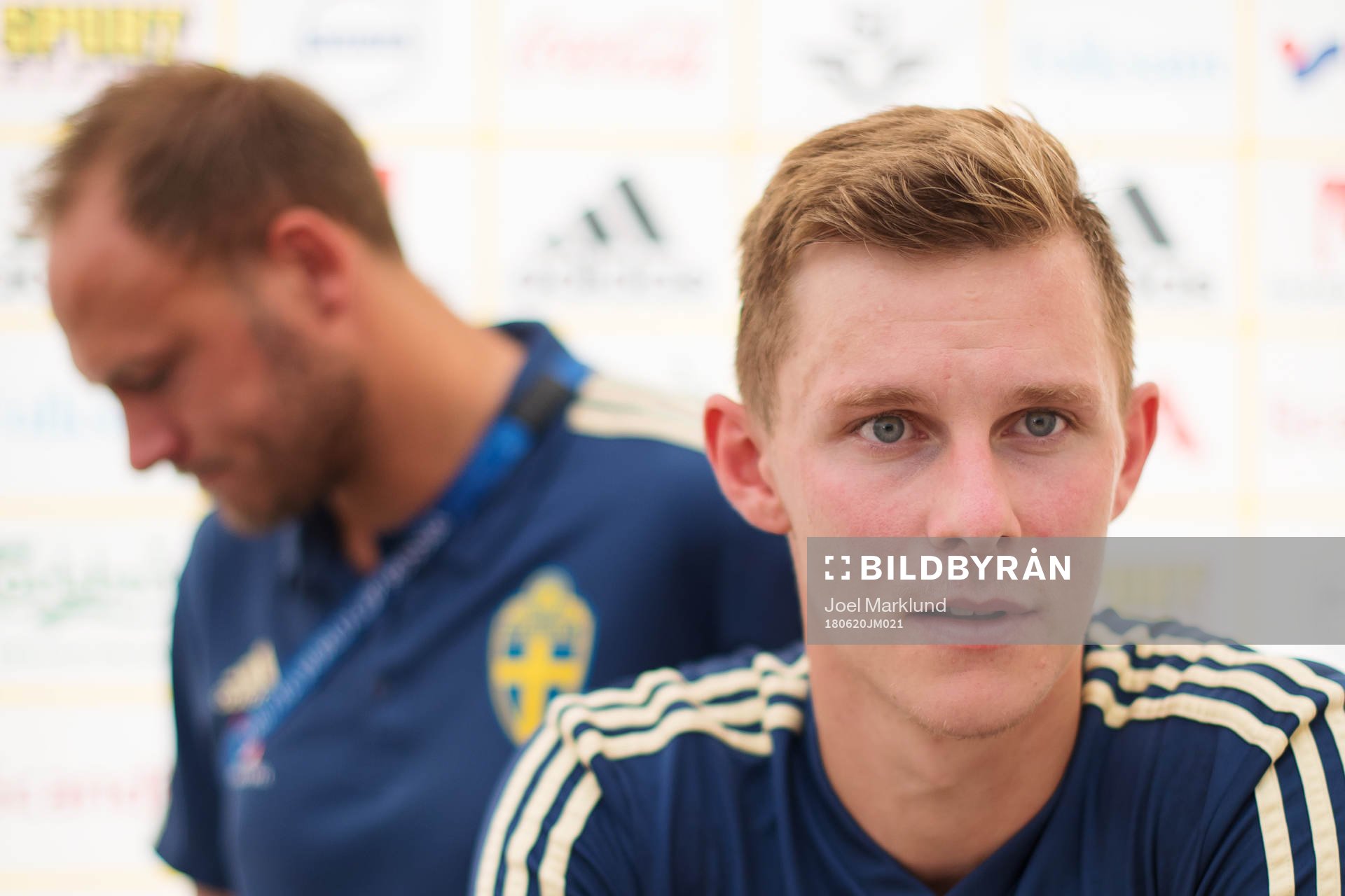 Andreas Granqvist and Emil Krafth of the Swedish national