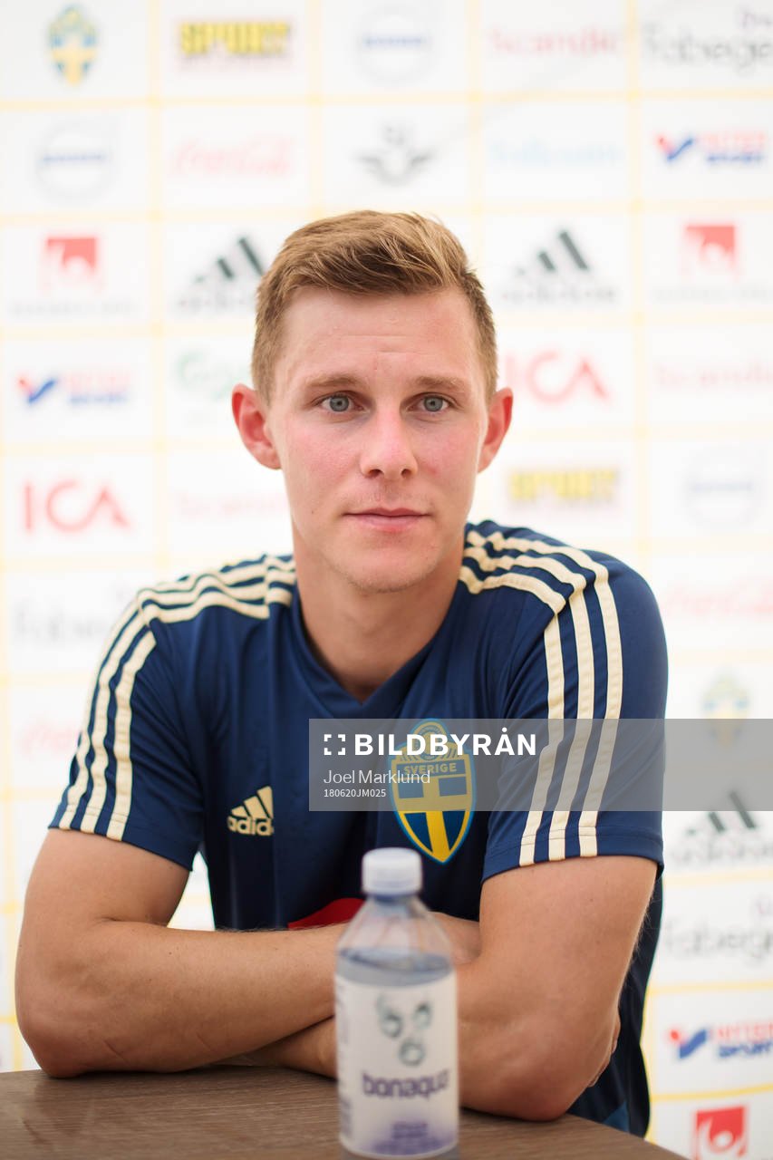 Emil Krafth of the Swedish national football team