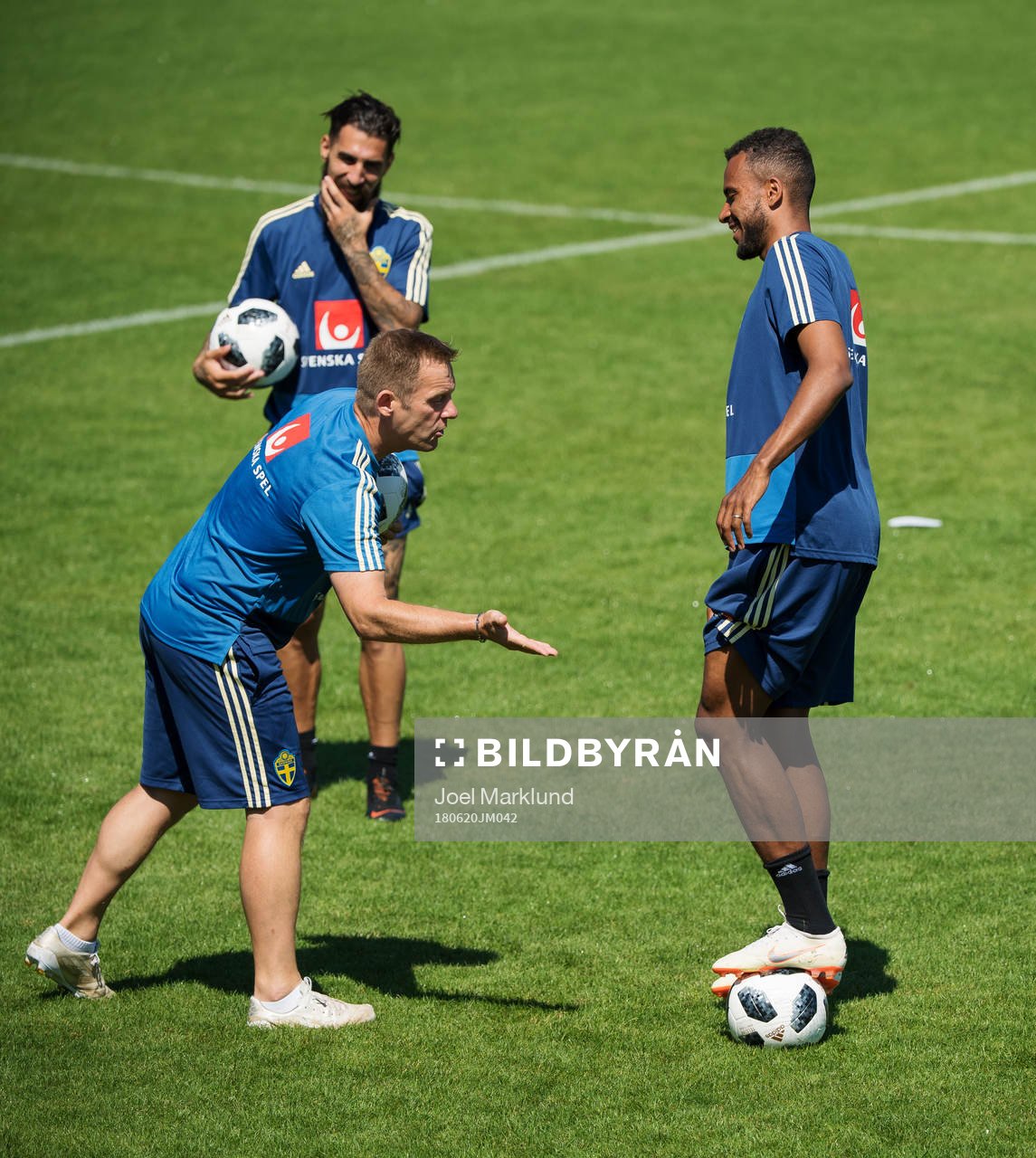 Performance Manager Paul Balsom, Jimmy Durmaz and Isaac