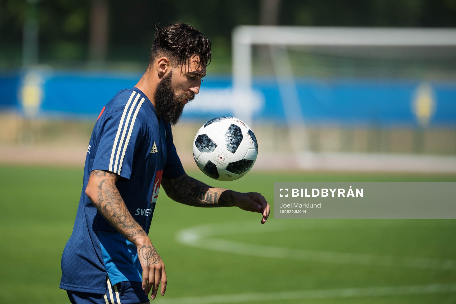 Jimmy Durmaz of the Swedish national football team at a