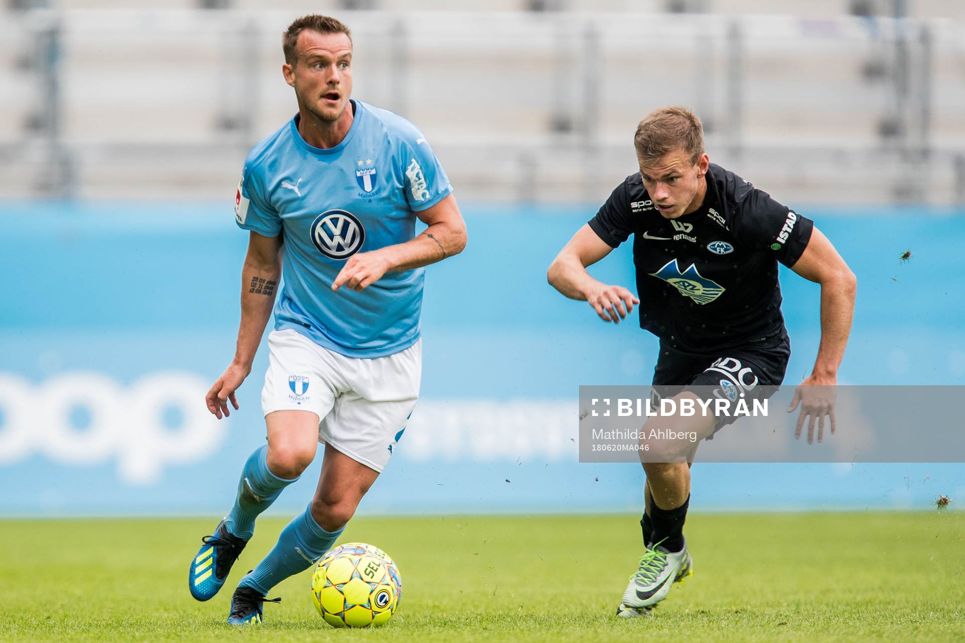 Malmö FFs Eric Larsson och Moldes Petter Strand