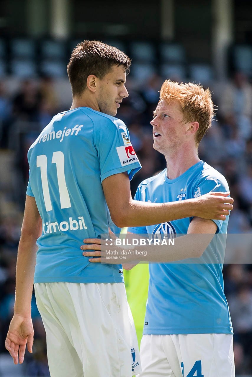 Malmö FFs Alexander Jeremejeff och Anders Christiansen