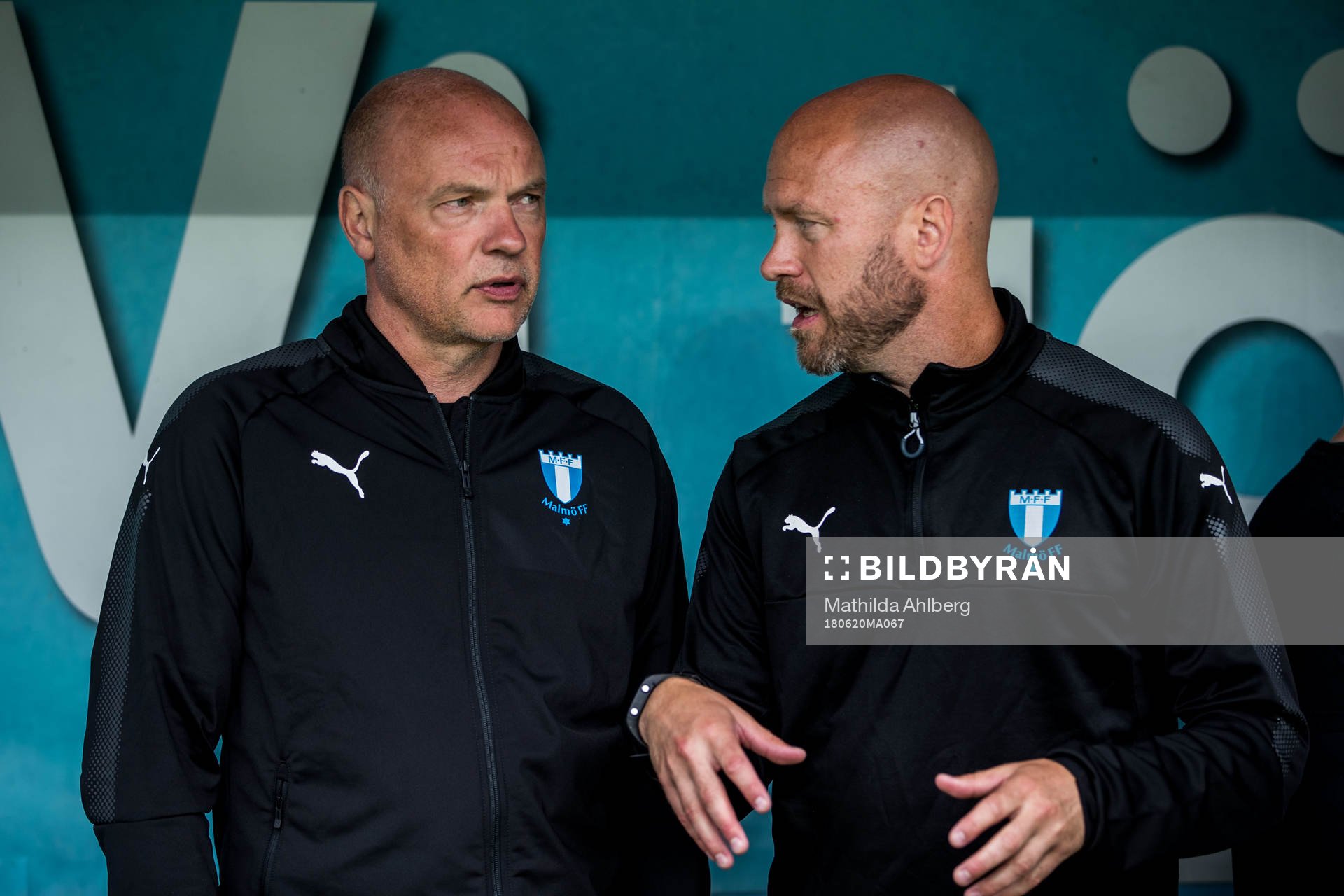 Malmö FFs tränare Uwe Rösler  och assisterande tränare