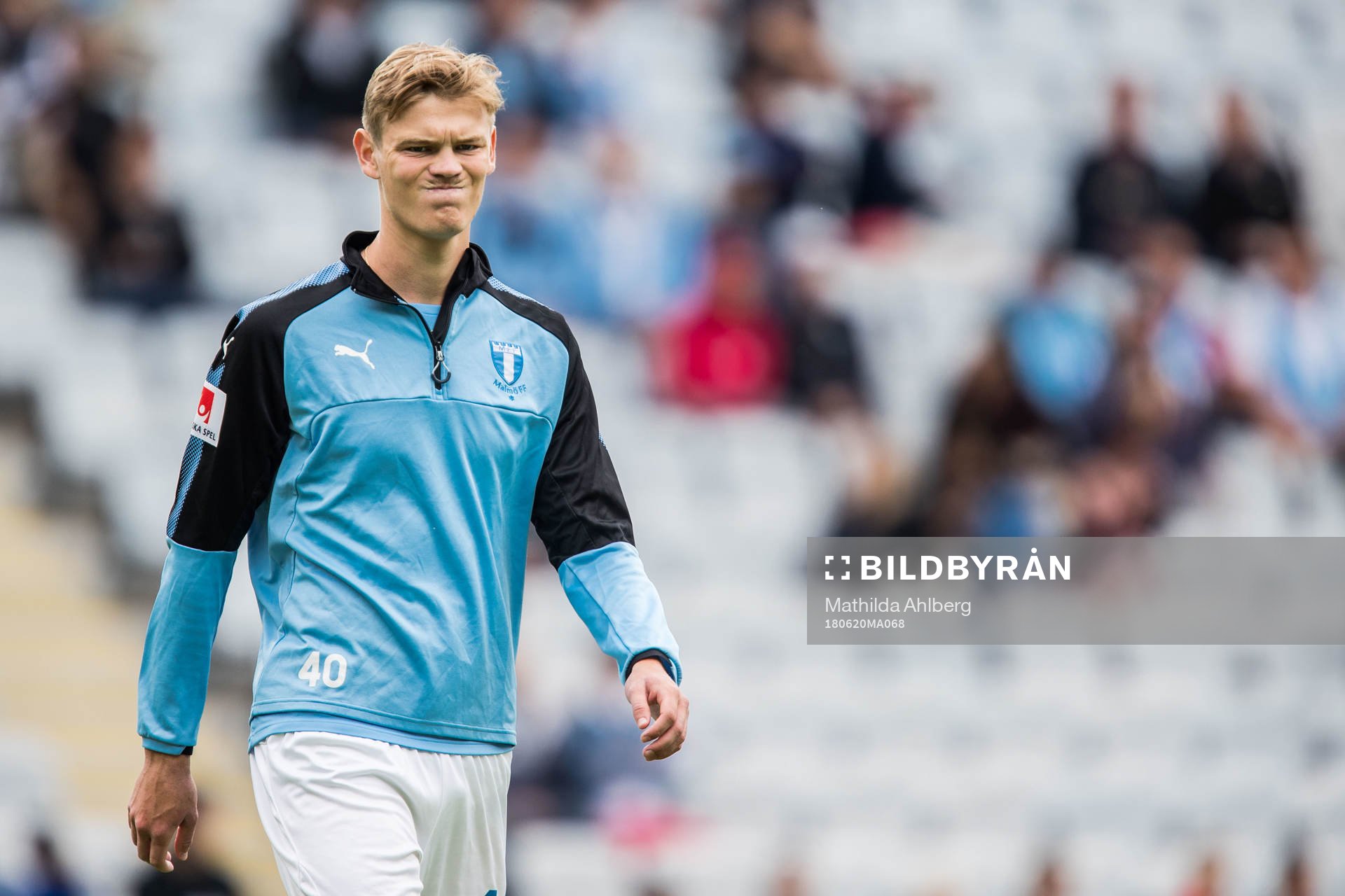 Malmö FFs Hugo Andersson deppar