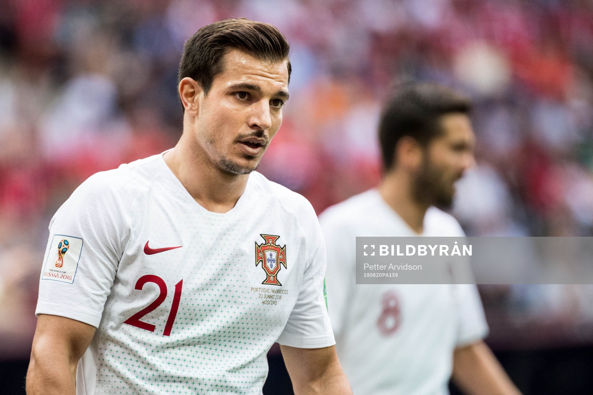 Cedric of Portugal during the FIFA World Cup group stage match between Portugal and Morocco on June 20, 2018 in Moscow.