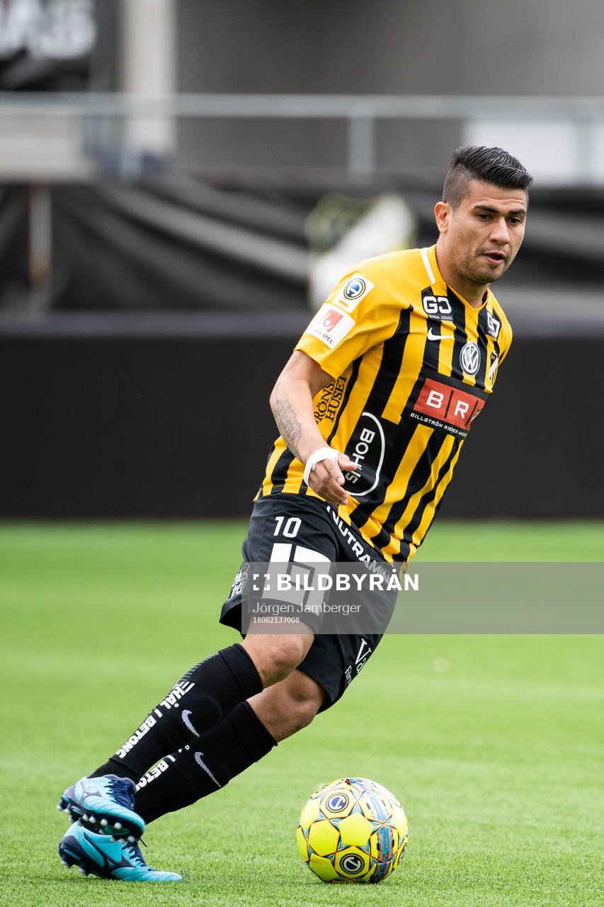 under träningsmatchen i fotboll mellan de Allsvenska lagen