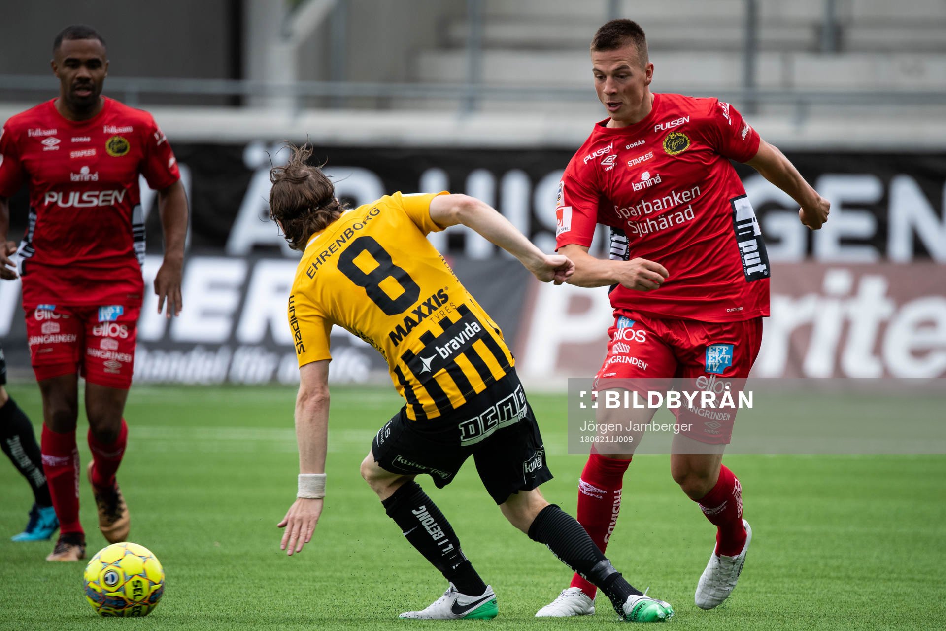 under träningsmatchen i fotboll mellan de Allsvenska lagen