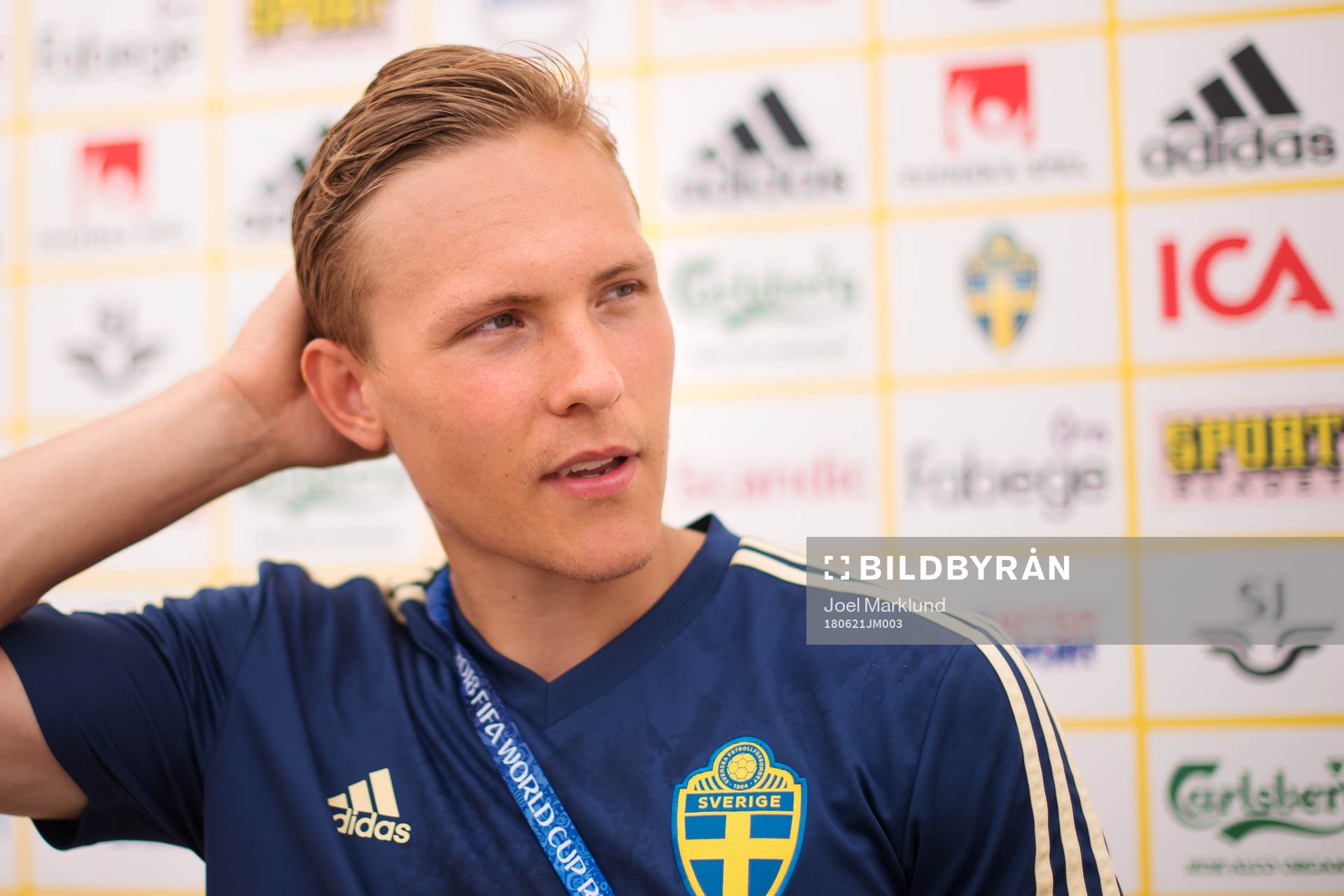 Ludwig Augustinsson of the Swedish national football team