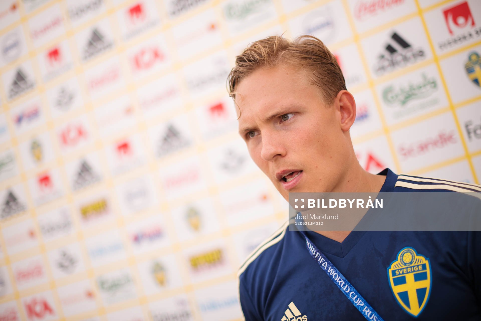 Ludwig Augustinsson of the Swedish national football team