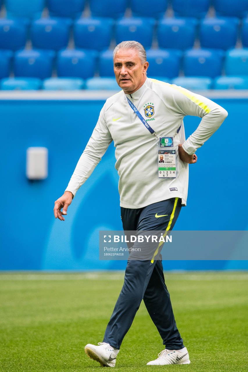 Head coach Tite of Brazil