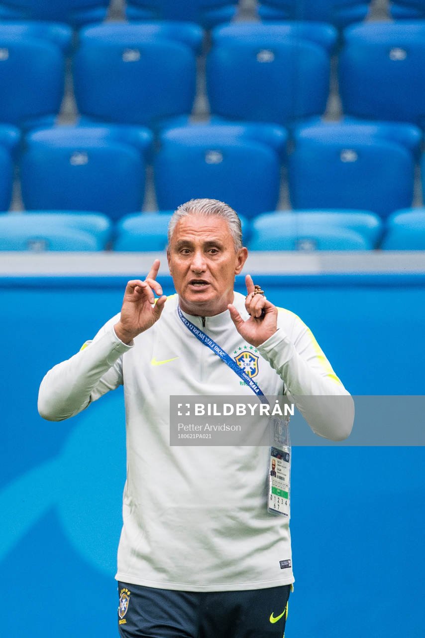 Head coach Tite of Brazil