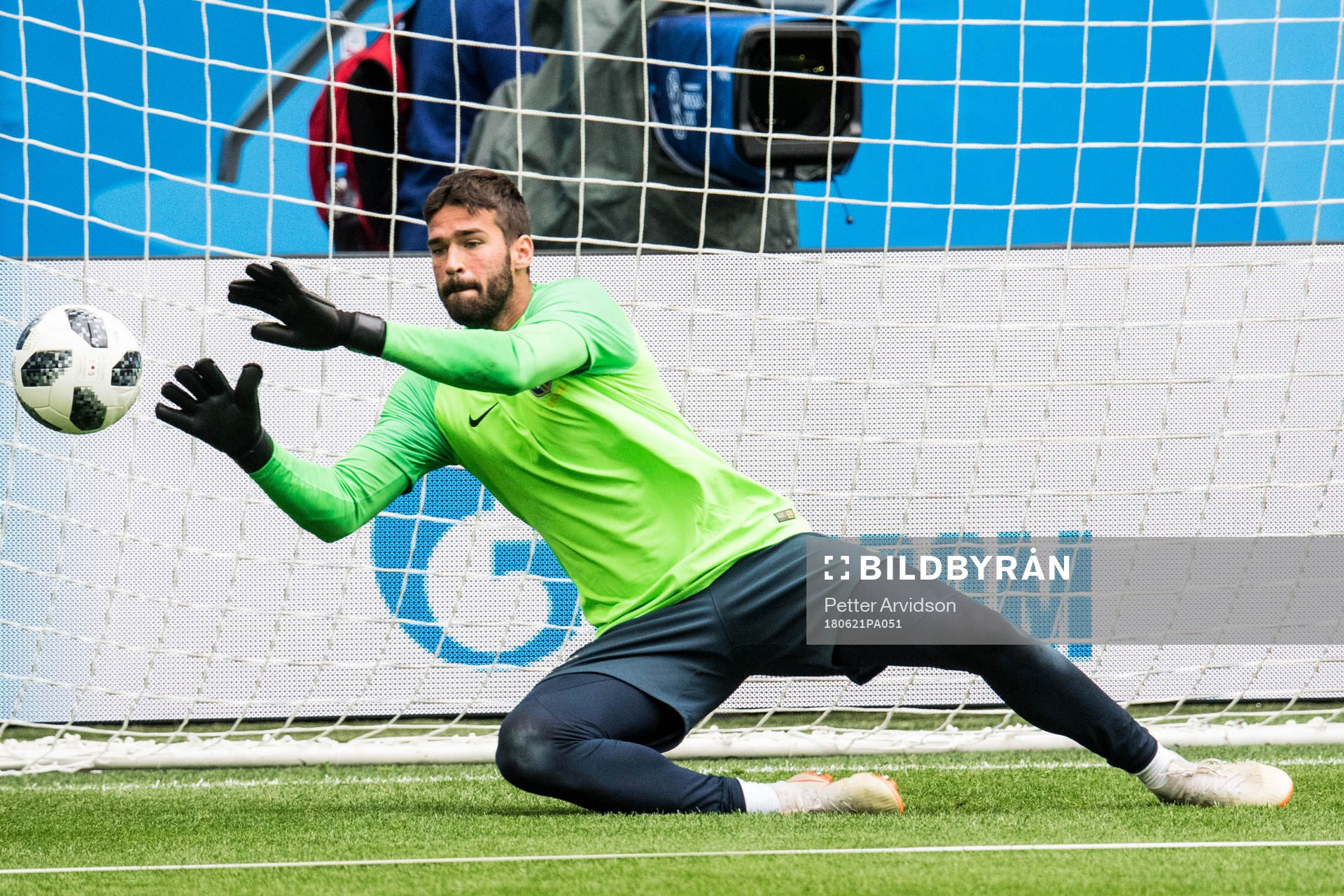 Goalkeeper Alisson of Brazil