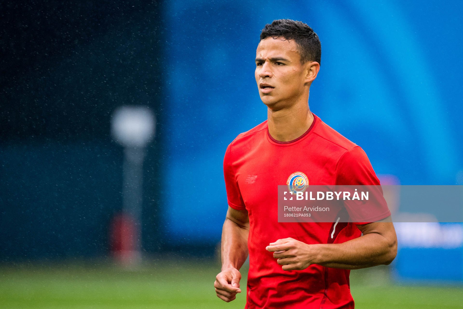 Ian Smith of Costa Rica during a practice session during the FIFA World Cup on June 21, 2018 in Sankt Petersburg.