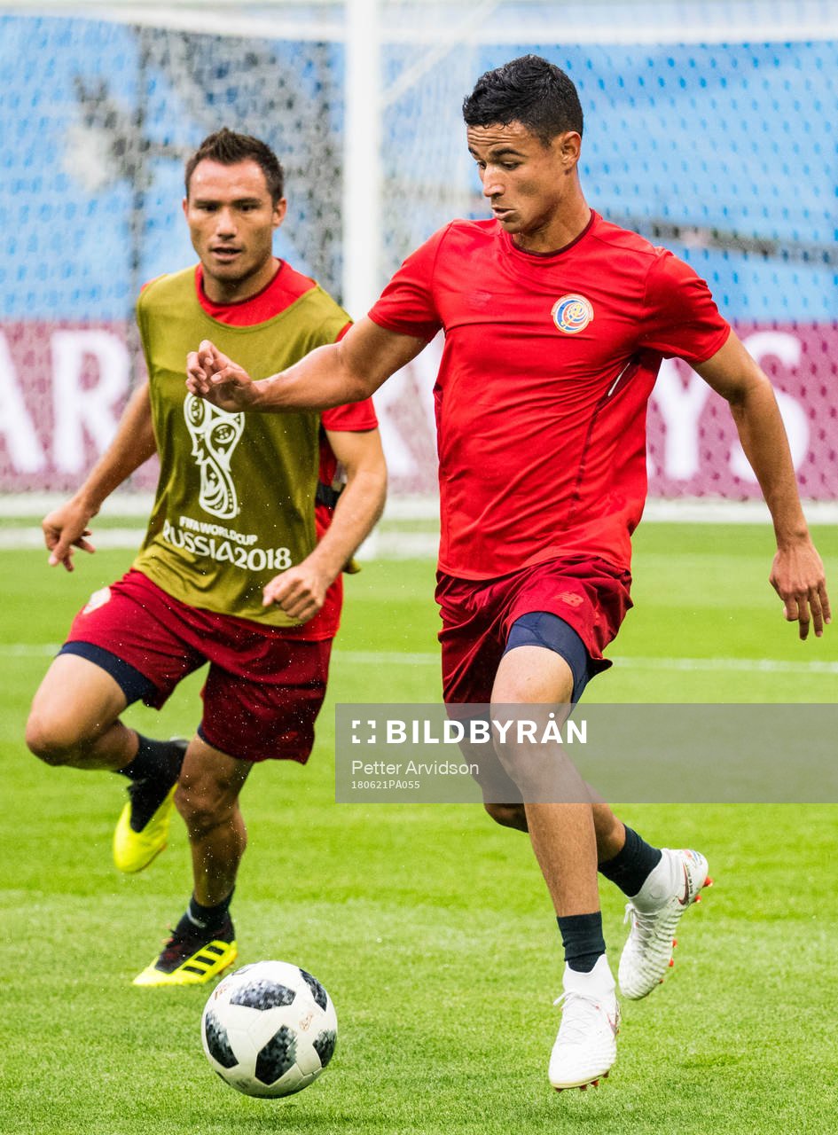 Ian Smith of Costa Rica during a practice session during the FIFA World Cup on June 21, 2018 in Sankt Petersburg.