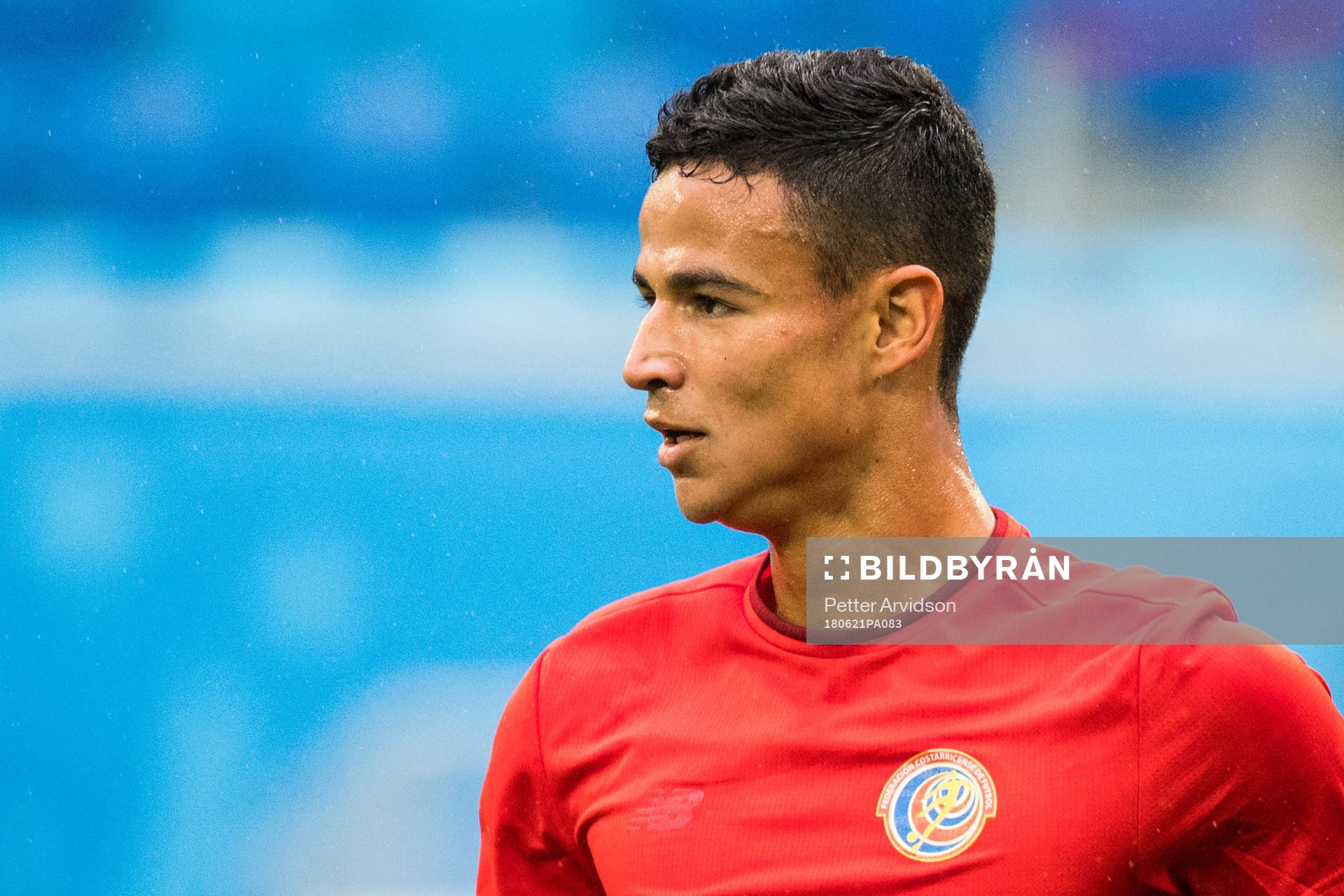 Ian Smith of Costa Rica during a practice session during the FIFA World Cup on June 21, 2018 in Sankt Petersburg.