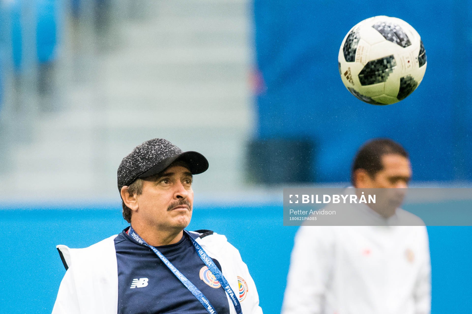 Head coach Oscar Ramirez of Costa Rica during a practice session during the FIFA World Cup on June 21, 2018 in Sankt Petersburg.