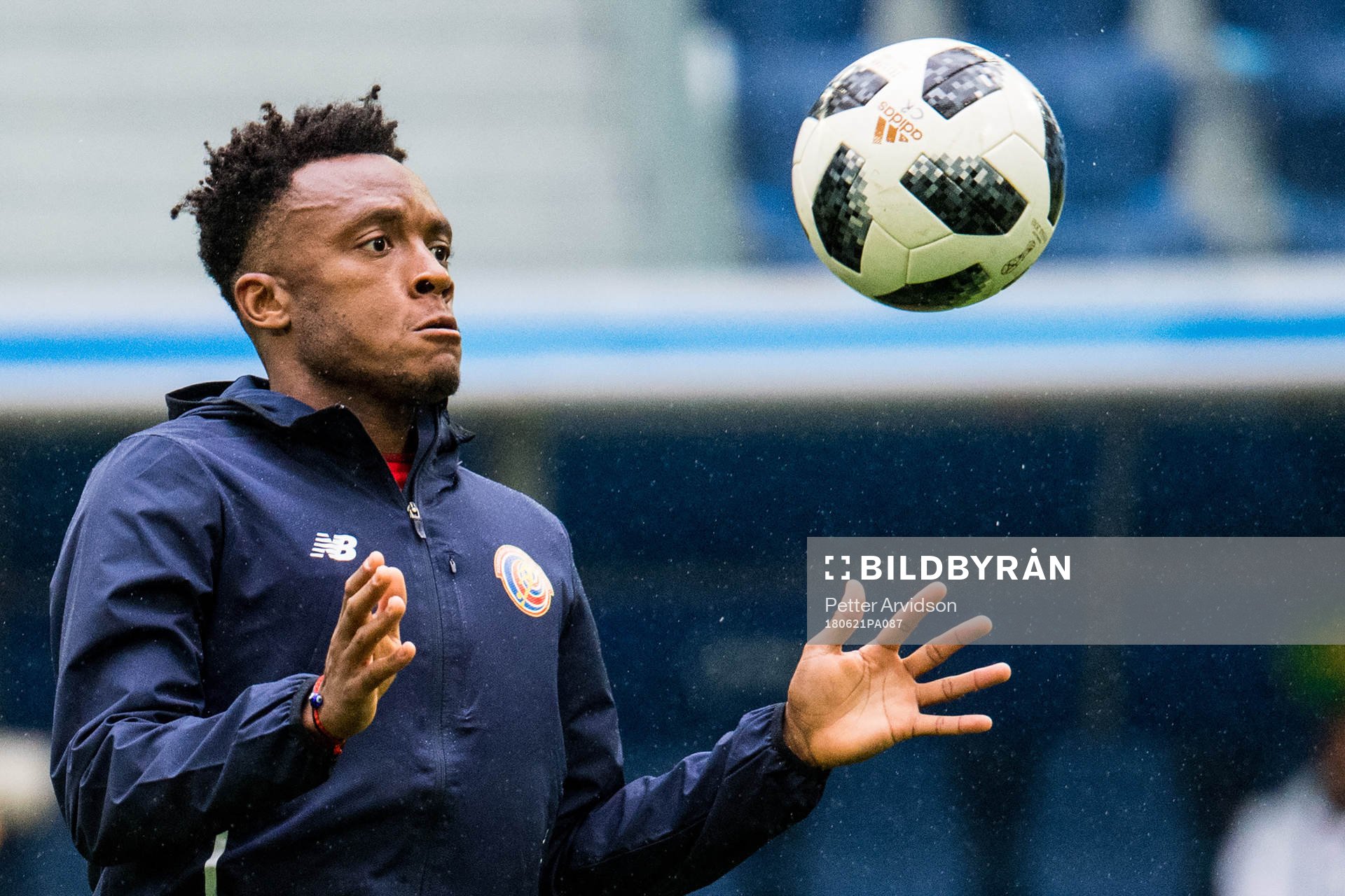 Rodney Wallace of Costa Rica during a practice session during the FIFA World Cup on June 21, 2018 in Sankt Petersburg.