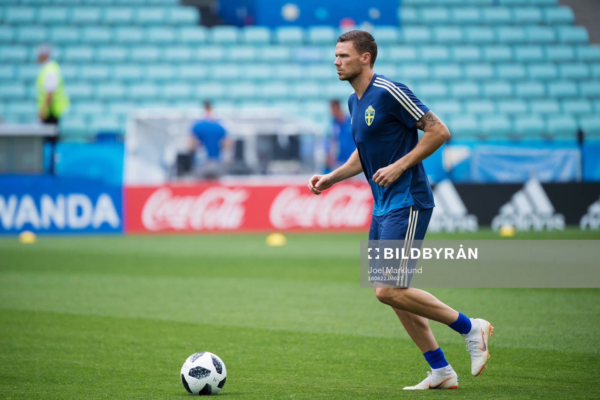 Marcus Berg of the Swedish national football team at a