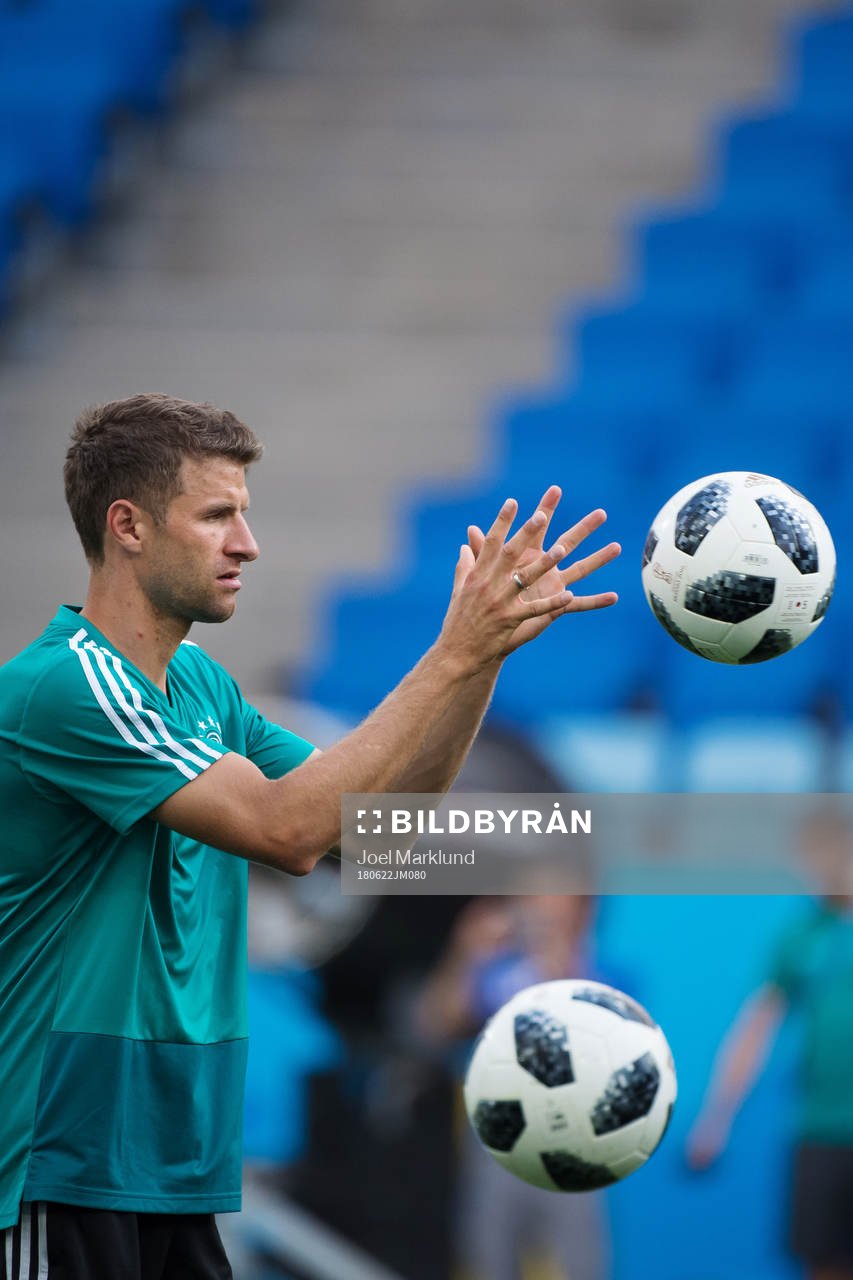 Thomas Müller of the German national football team at a